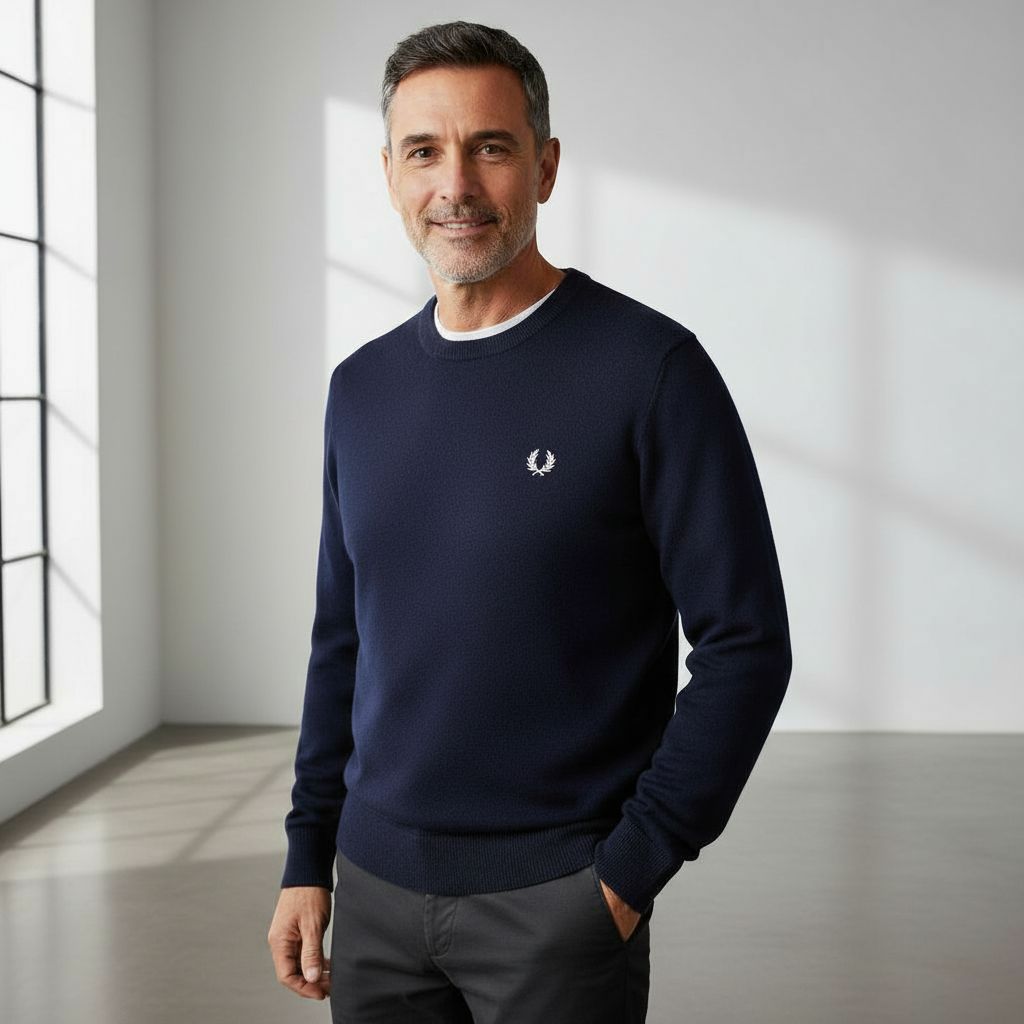 LeClub™ | Pull Bleu Élégance Classique