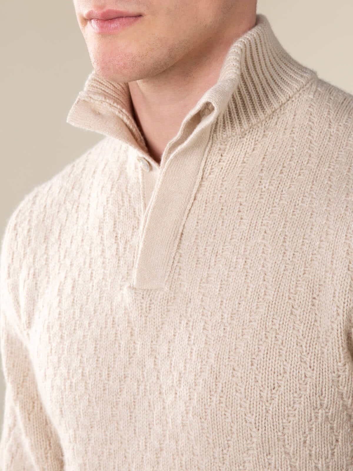 LeClub™ | Light Beige Frost Sweater