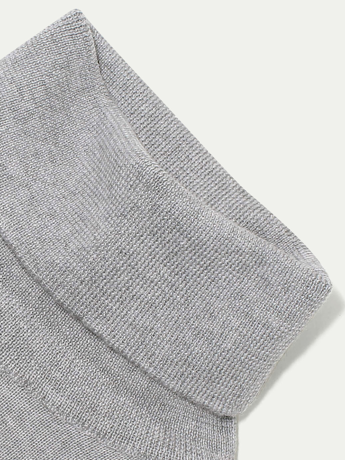 LeClub™ | Extrafine Merino Rollneck Light Grey