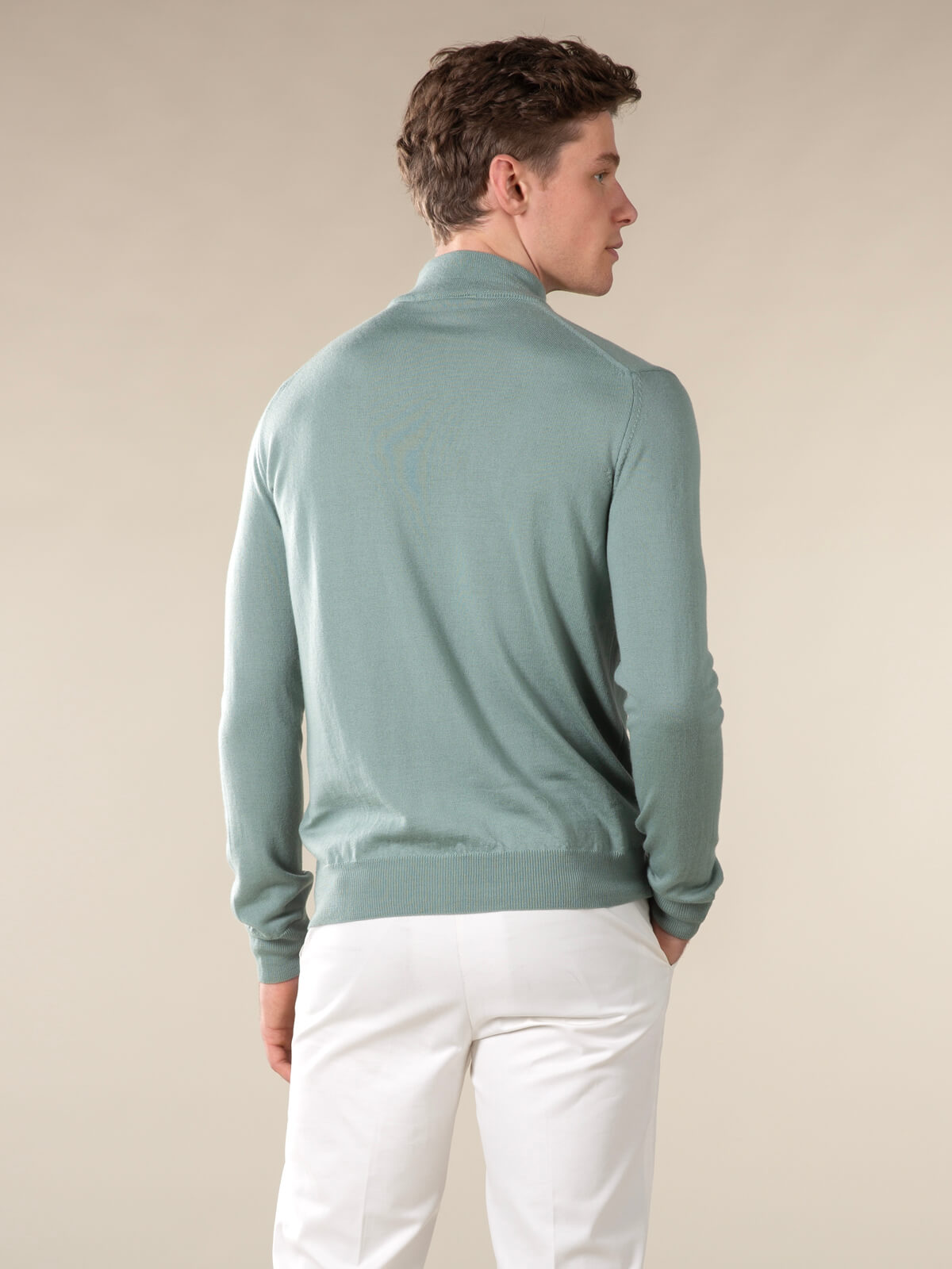 LeClub™ | Extrafine Merino Mockneck Pistache
