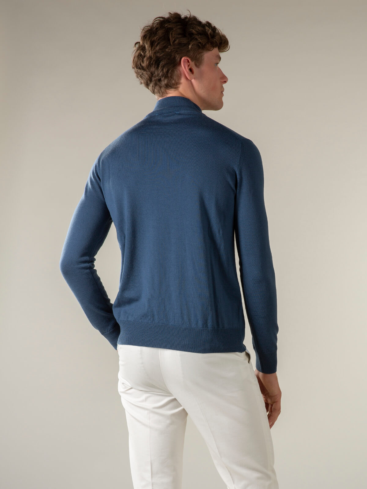 LeClub™ | Extrafine Merino Mockneck Petrol