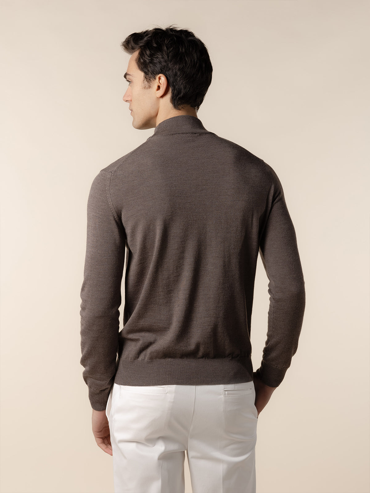 LeClub™ | Extrafine Merino Mockneck Ash Grey