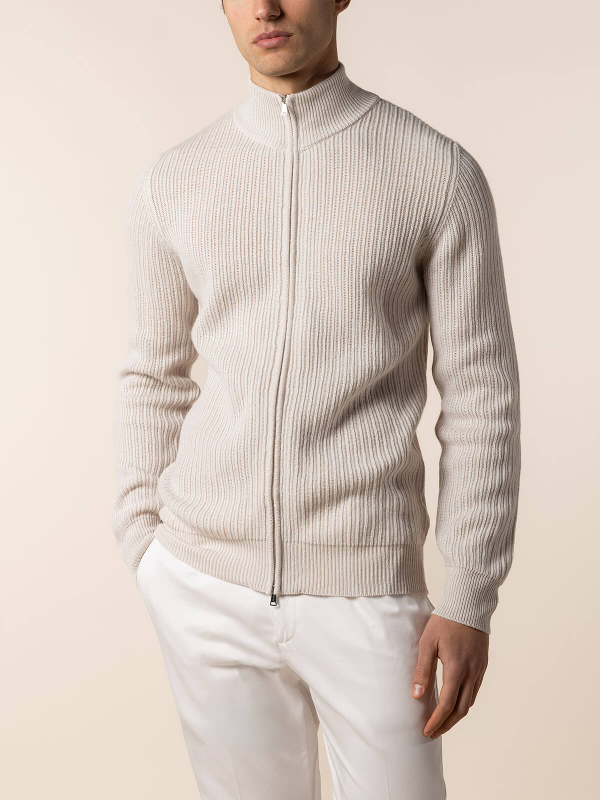 LeClub™ | Ecru Rib Vest