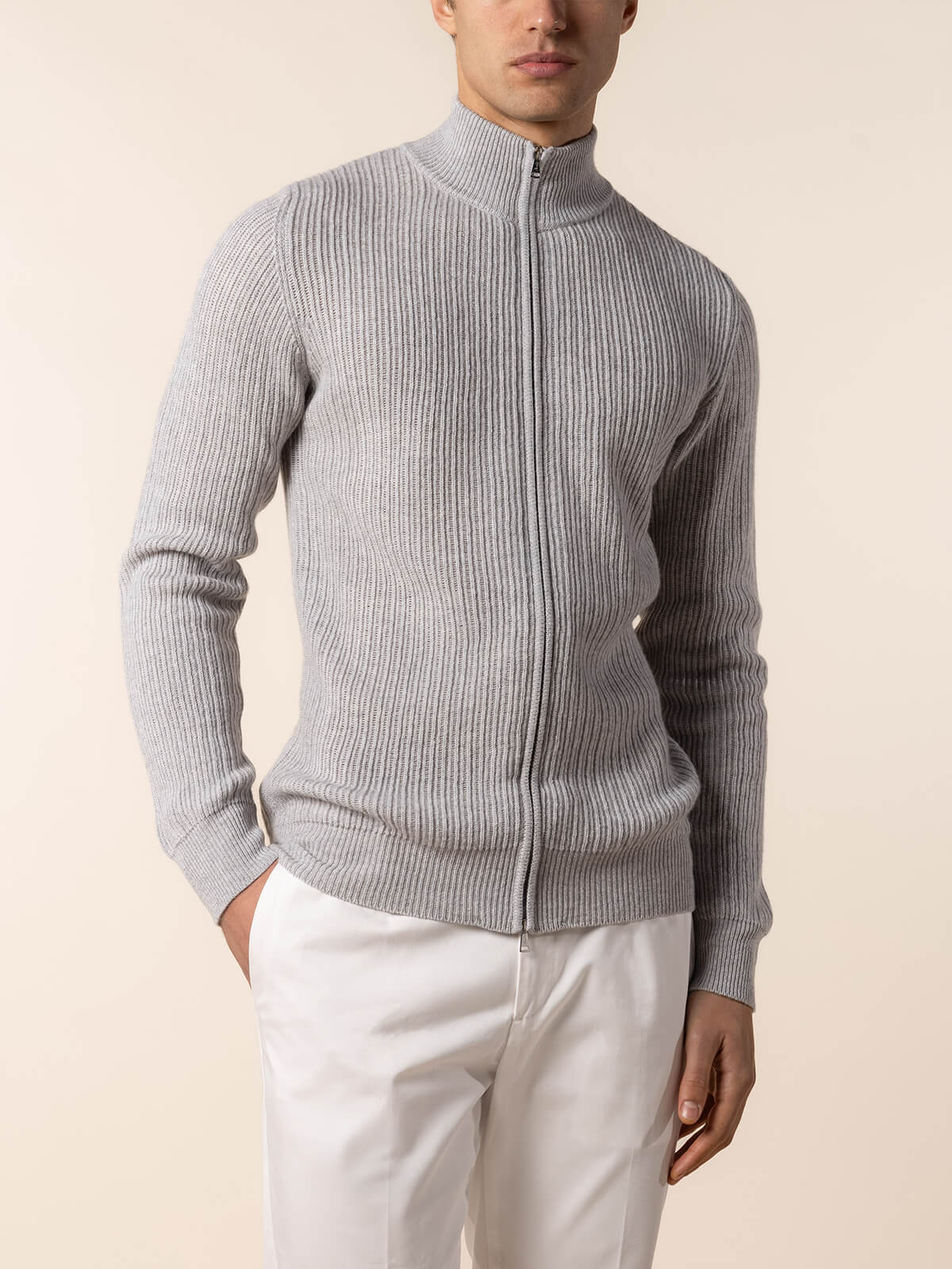 LeClub™ | Light Grey Rib Vest