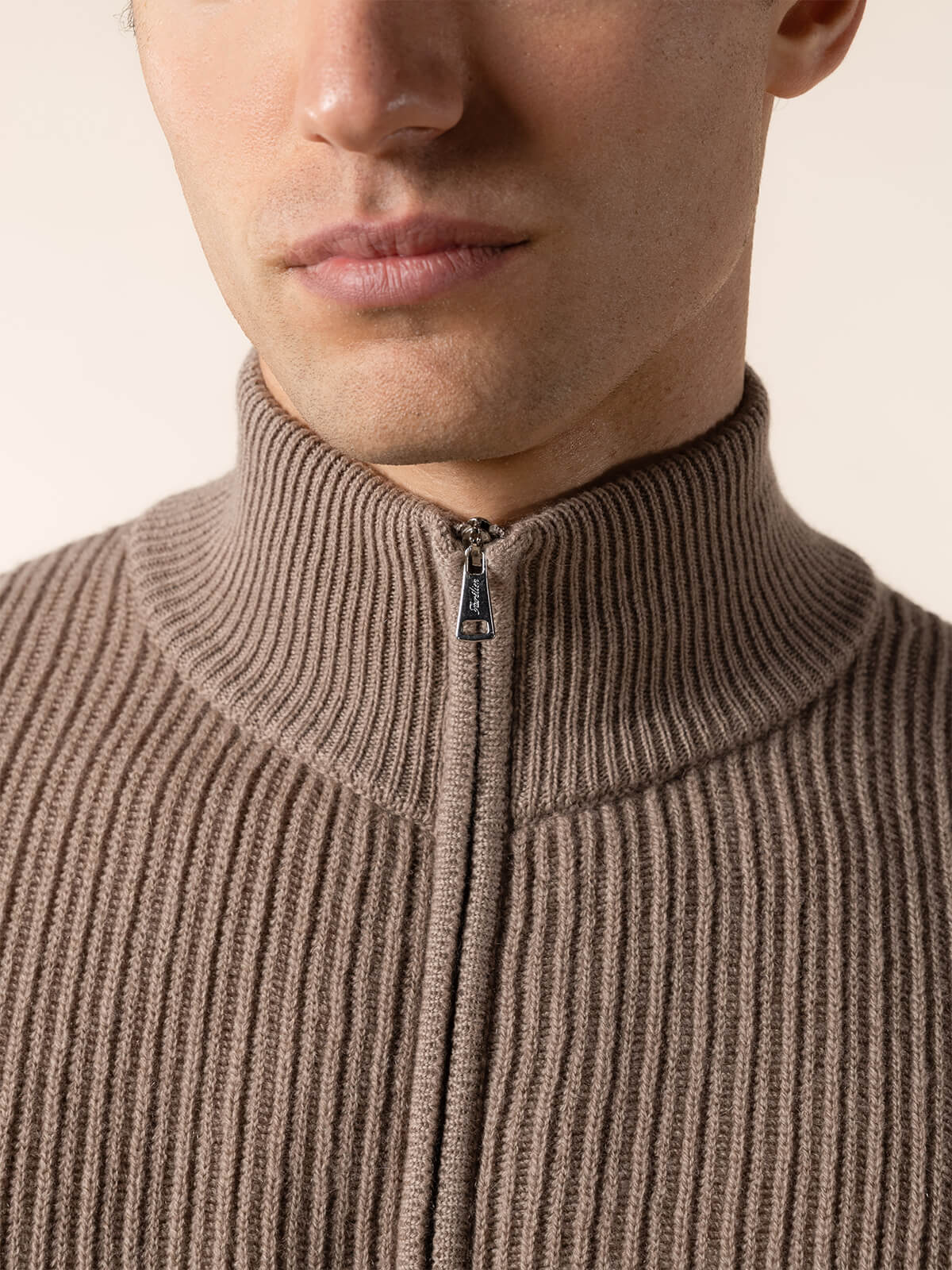 LeClub™ | Taupe Rib Vest