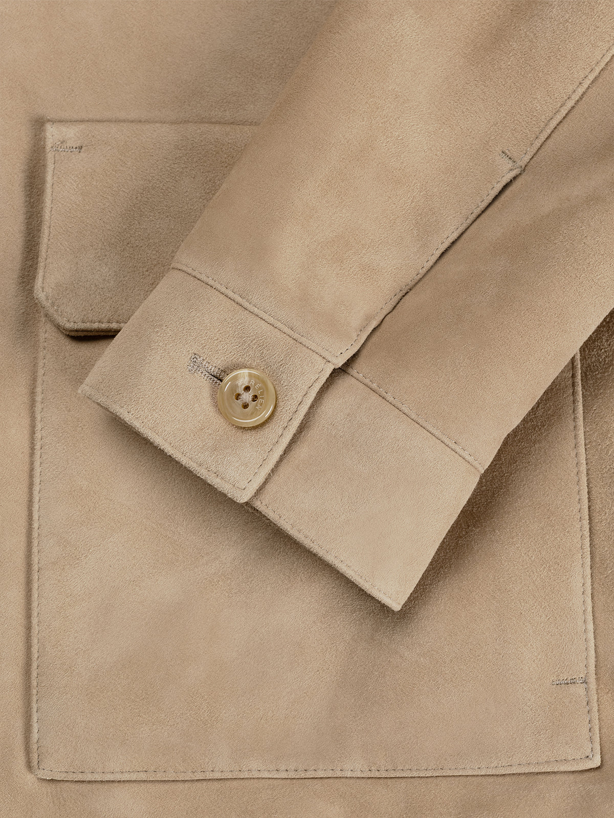 LeClub™ | Light Beige Suede Jacket
