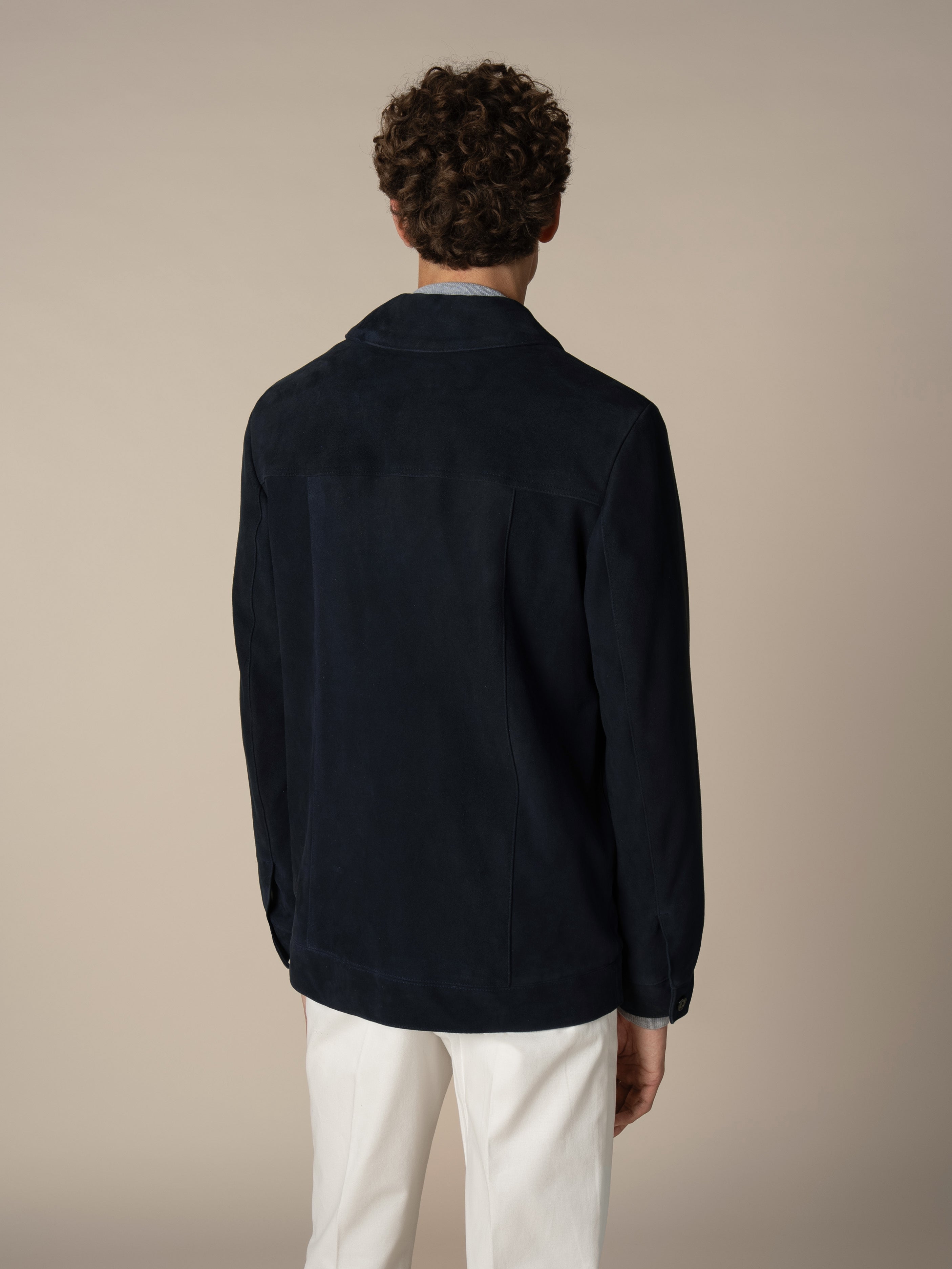 LeClub™ | Navy Suede Jacket