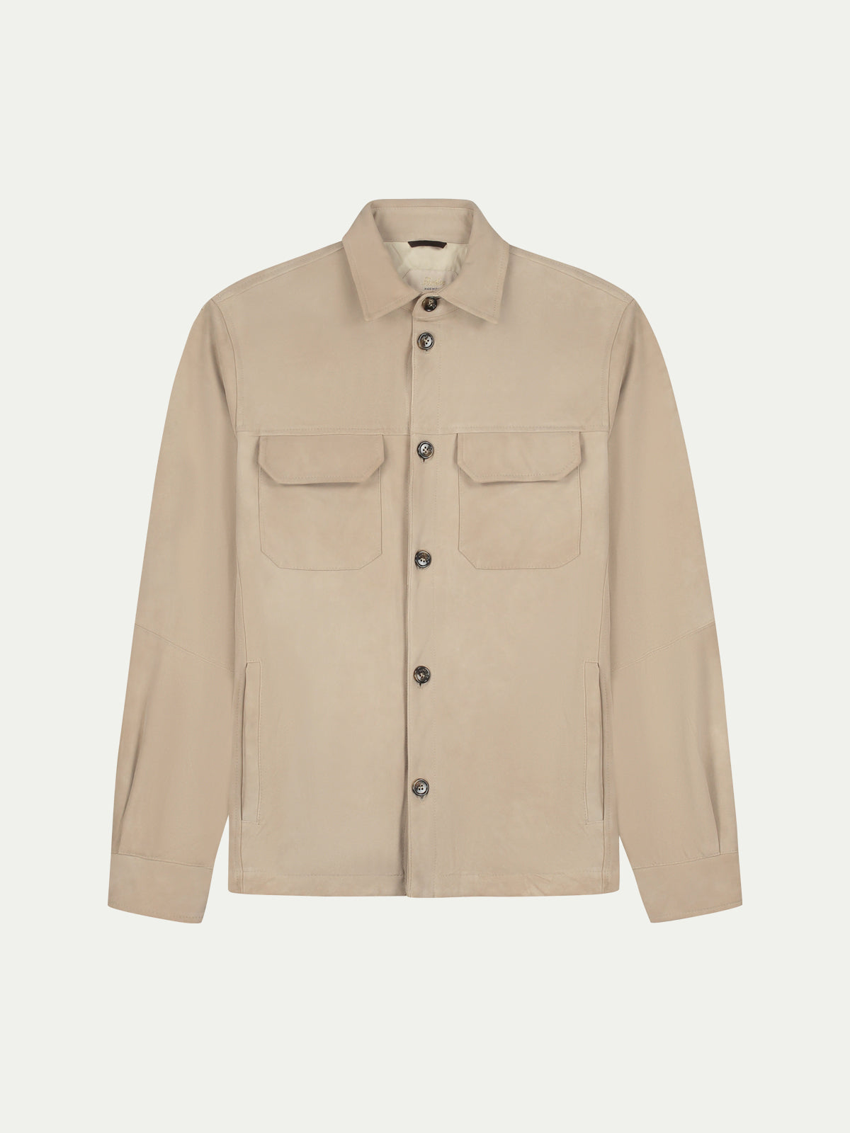 LeClub™ | Light Beige Suede Overshirt