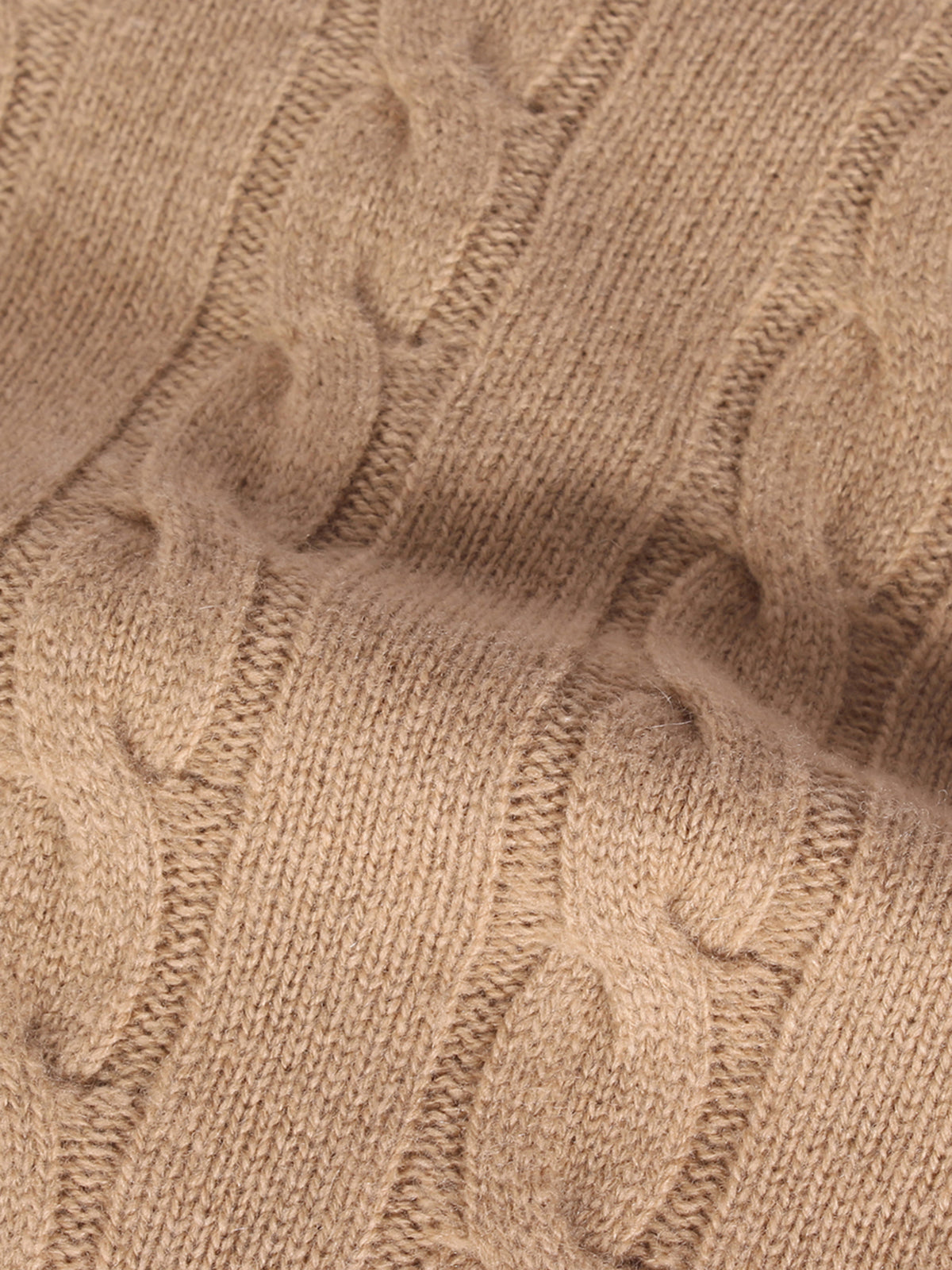 LeClub™ | Dolcevita Cable Knit Sweater Beige