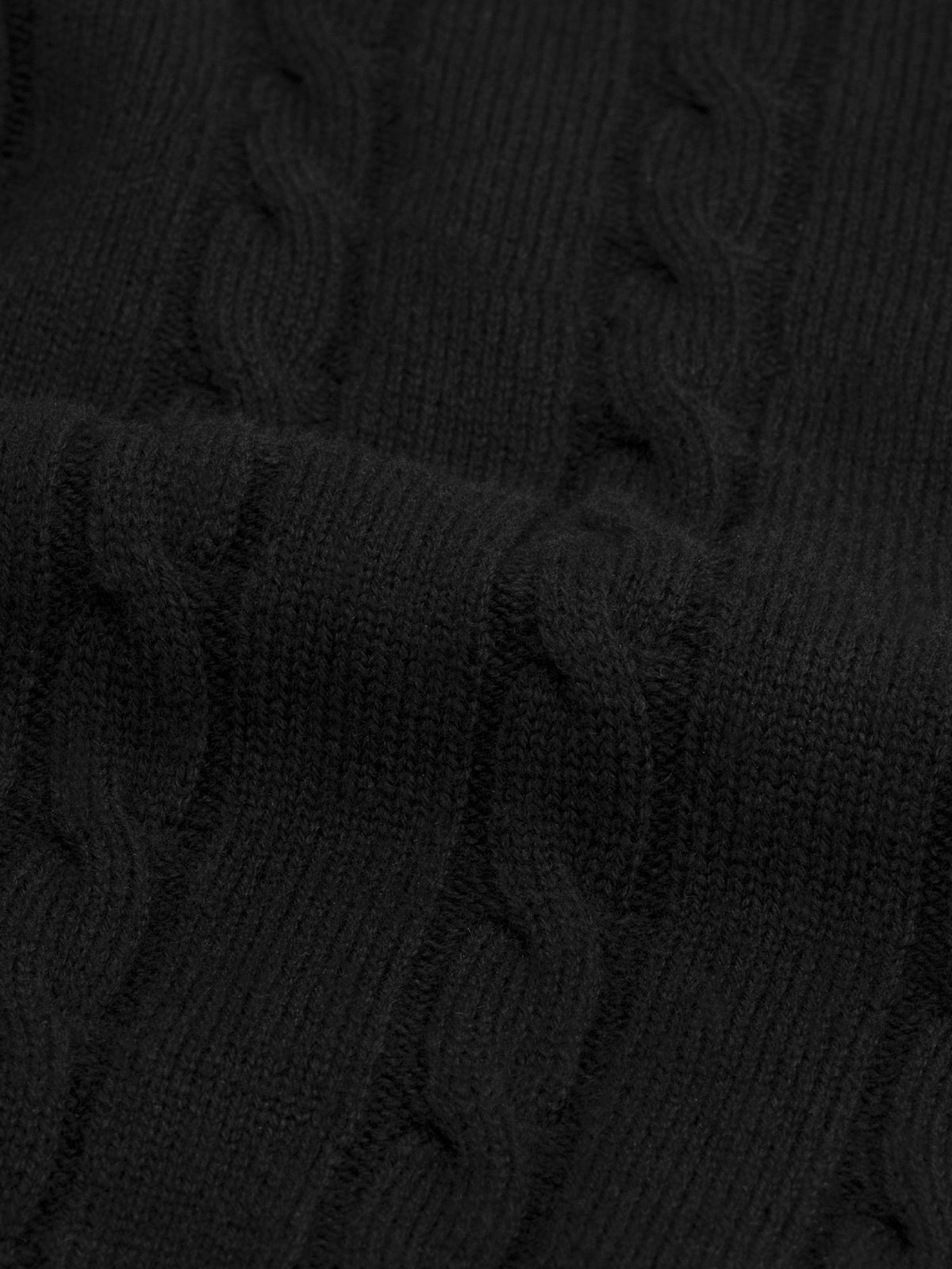 LeClub™ | Dolcevita Cable Knit Sweater Black