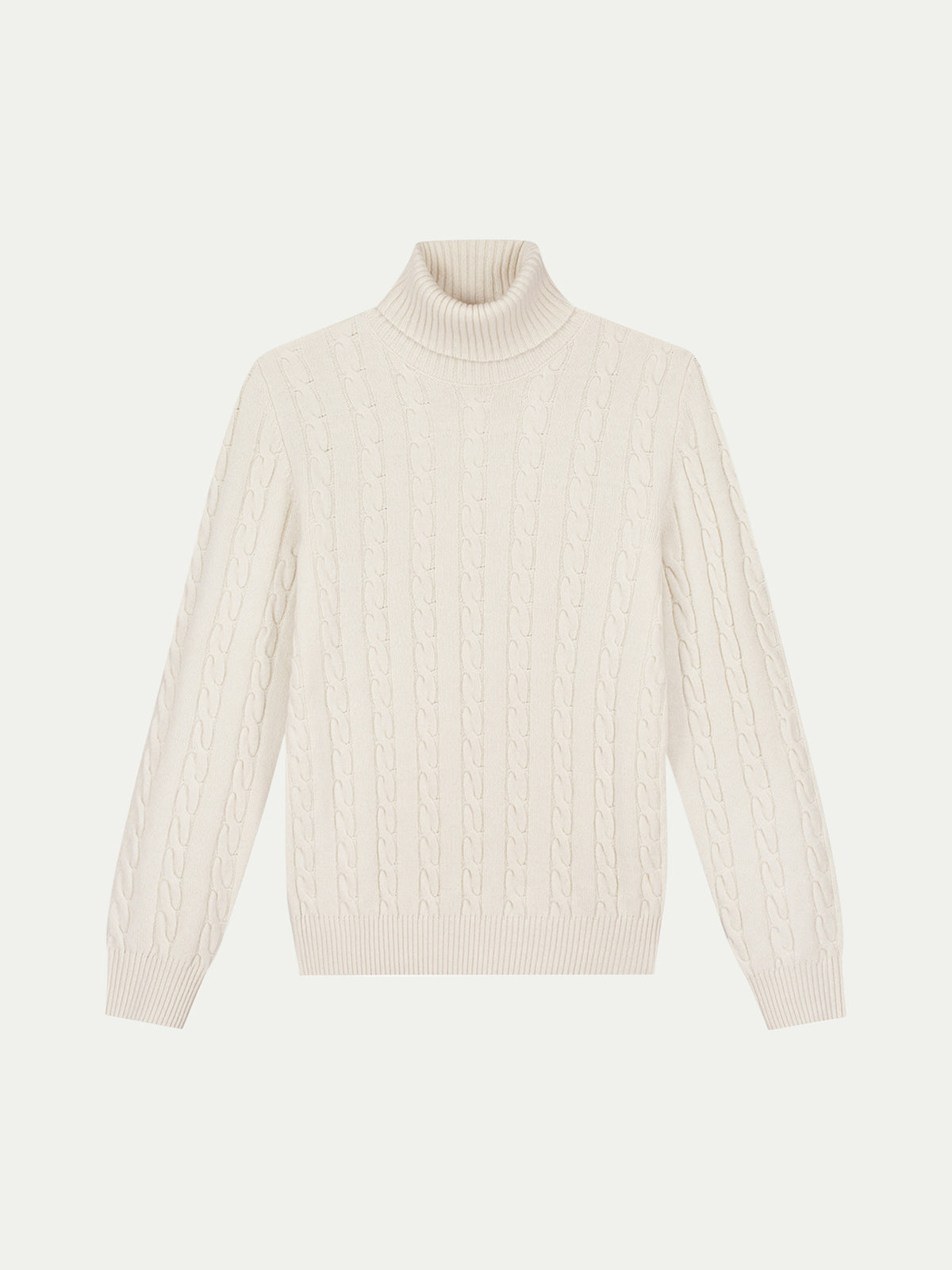LeClub™ | Dolcevita Cable Knit Sweater Ivory
