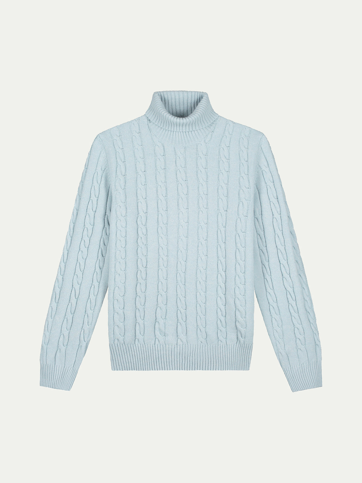 LeClub™ | Dolcevita Cable Knit Sweater Baby Blue