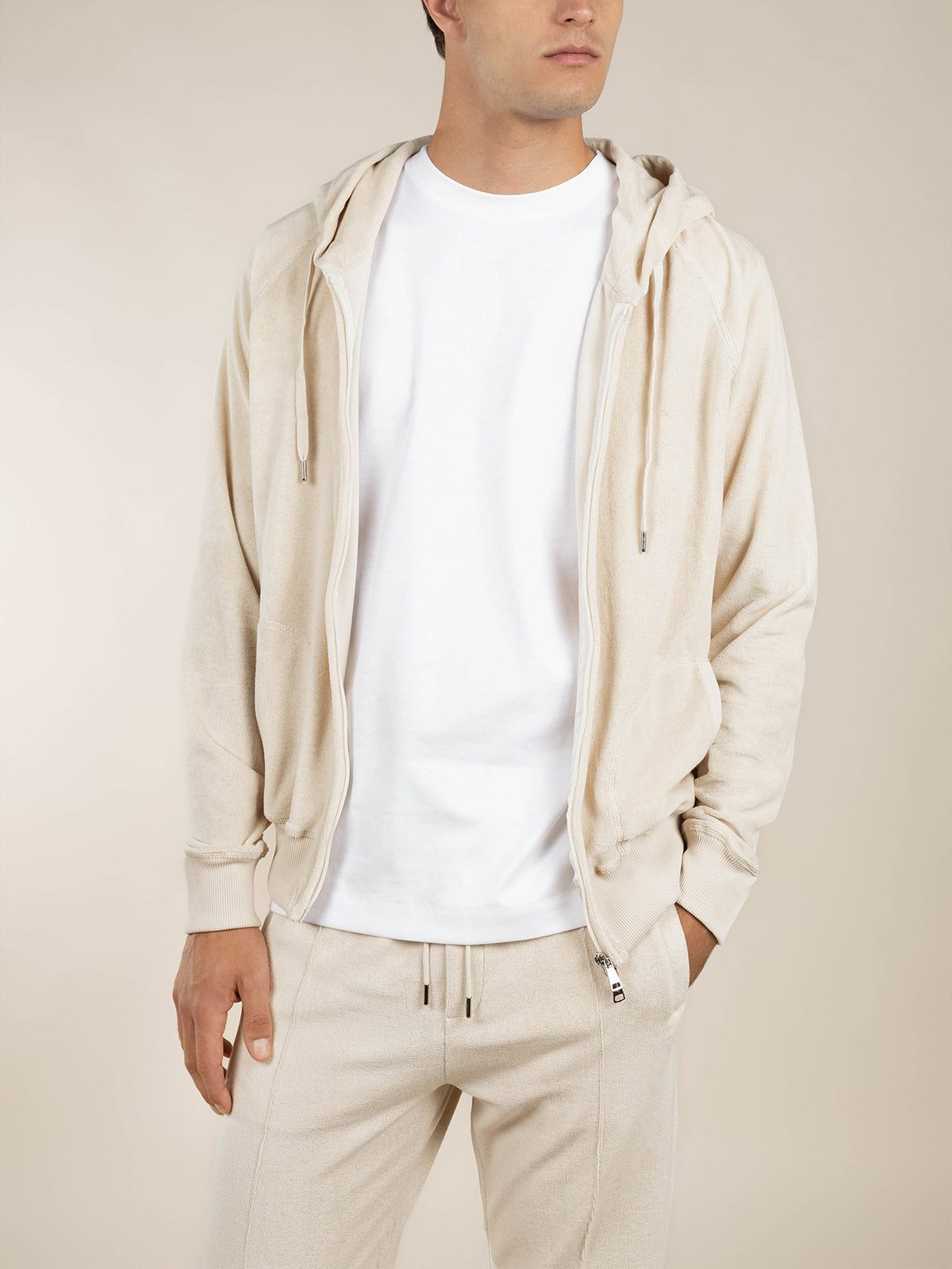 LeClub™ | Shell Terry Towelling Zipper Vest