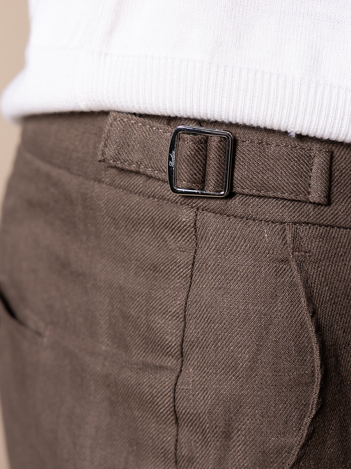 LeClub™ | Ash Grey Linen Soleil Trousers