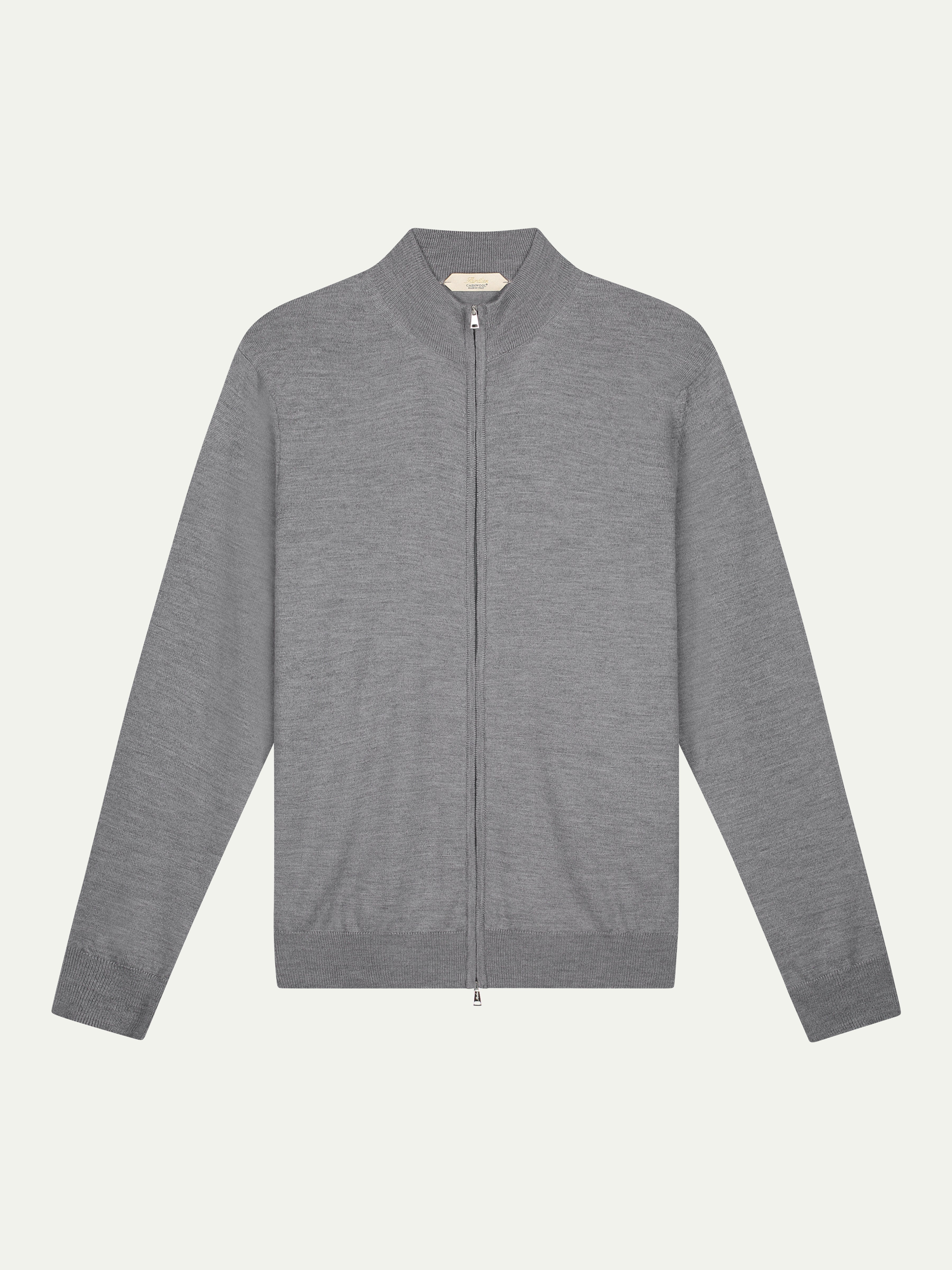 LeClub™ | Extrafine Merino Zipper Vest Dark Grey