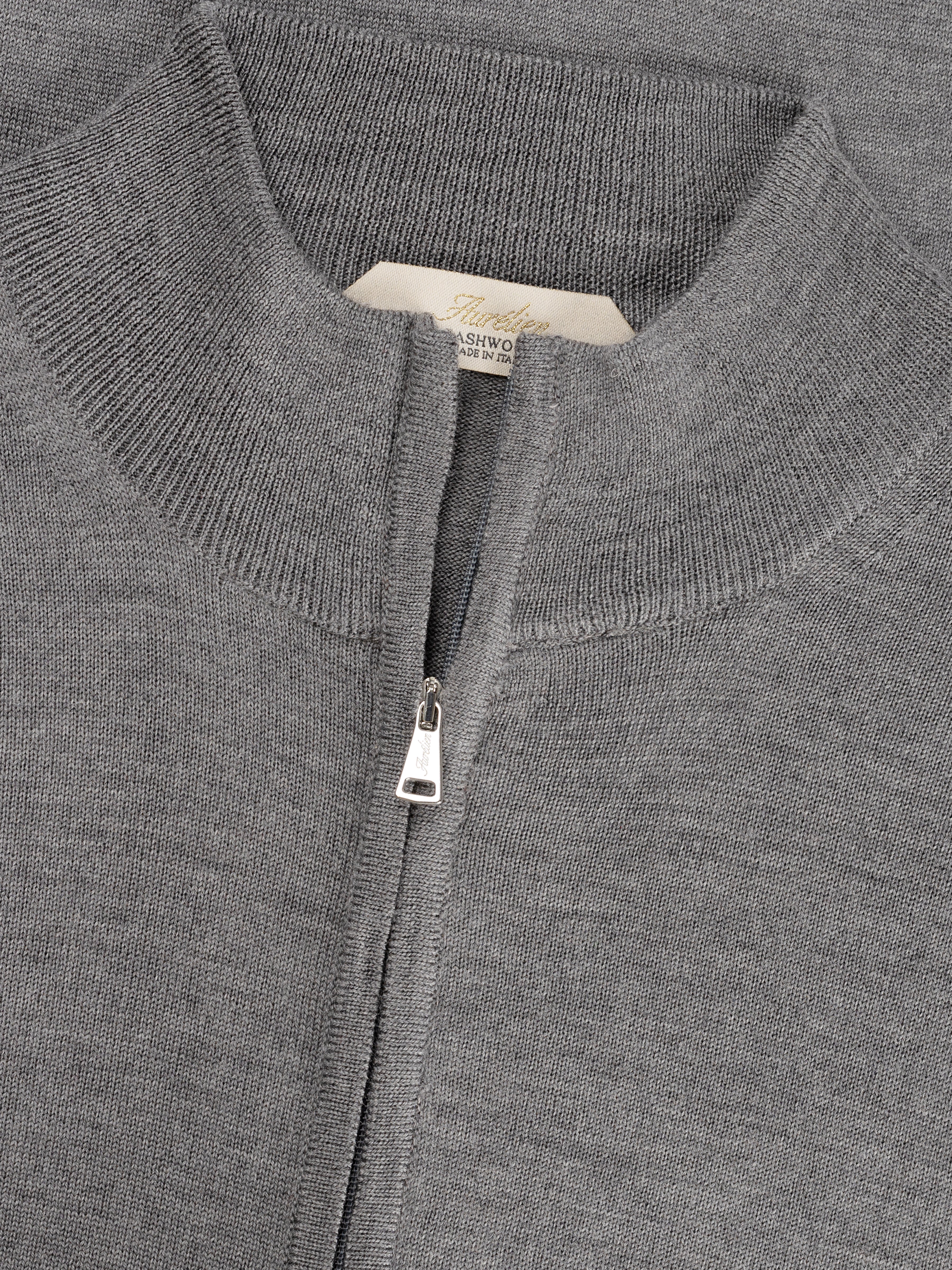 LeClub™ | Extrafine Merino Zipper Vest Dark Grey