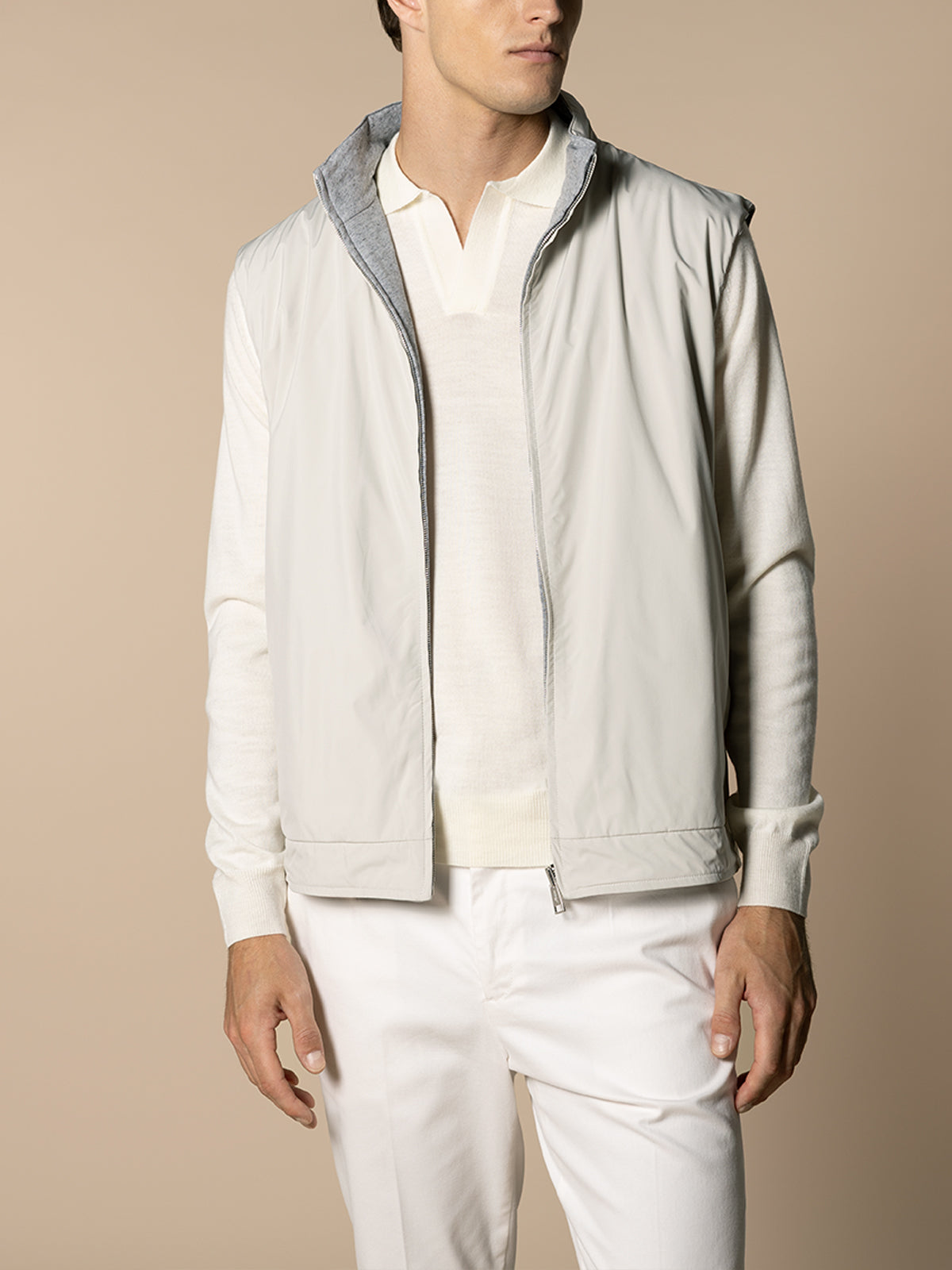 LeClub™ | Ecru Reversible Resort Body Warmer