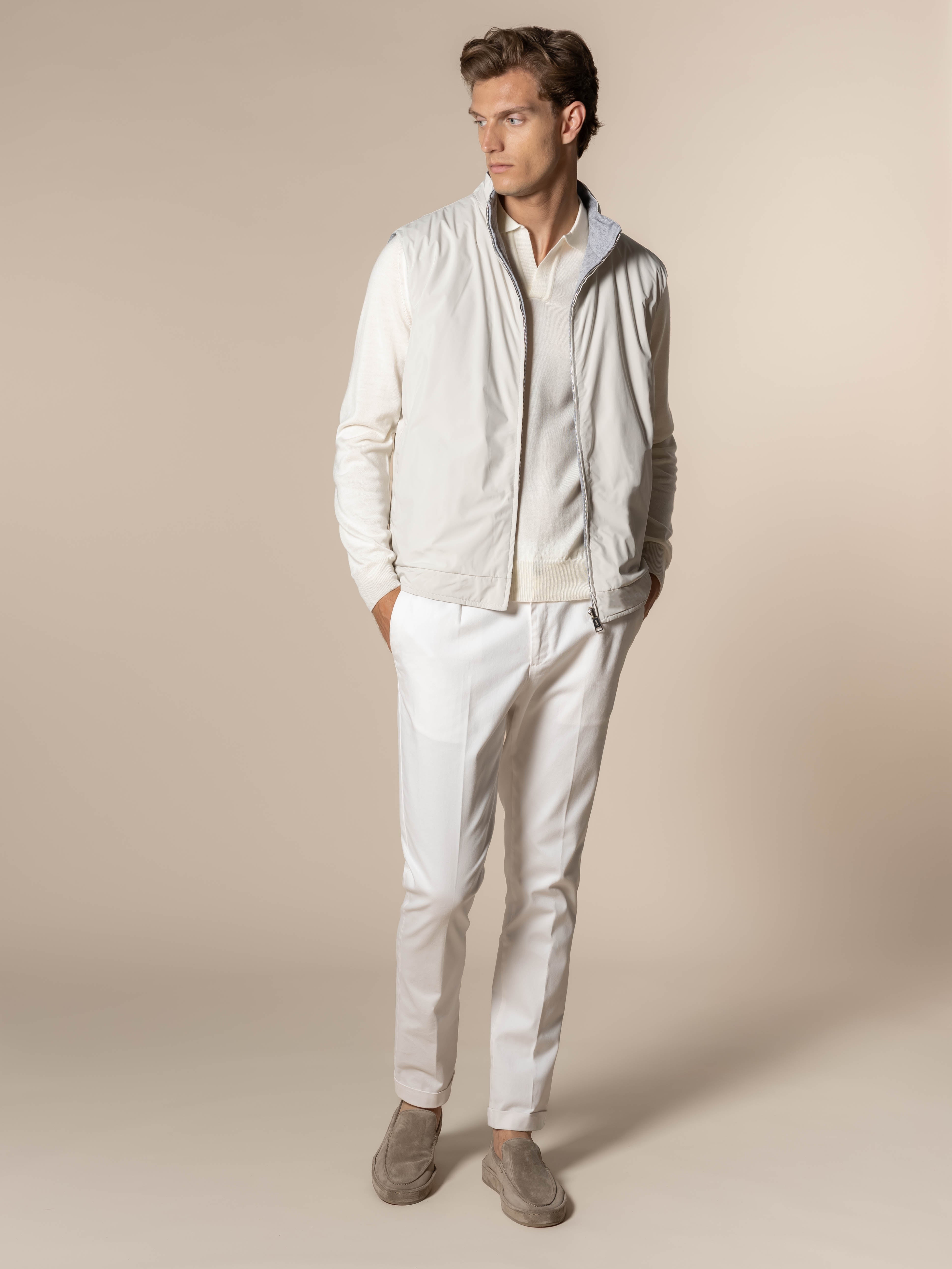 LeClub™ | Ecru Reversible Resort Body Warmer