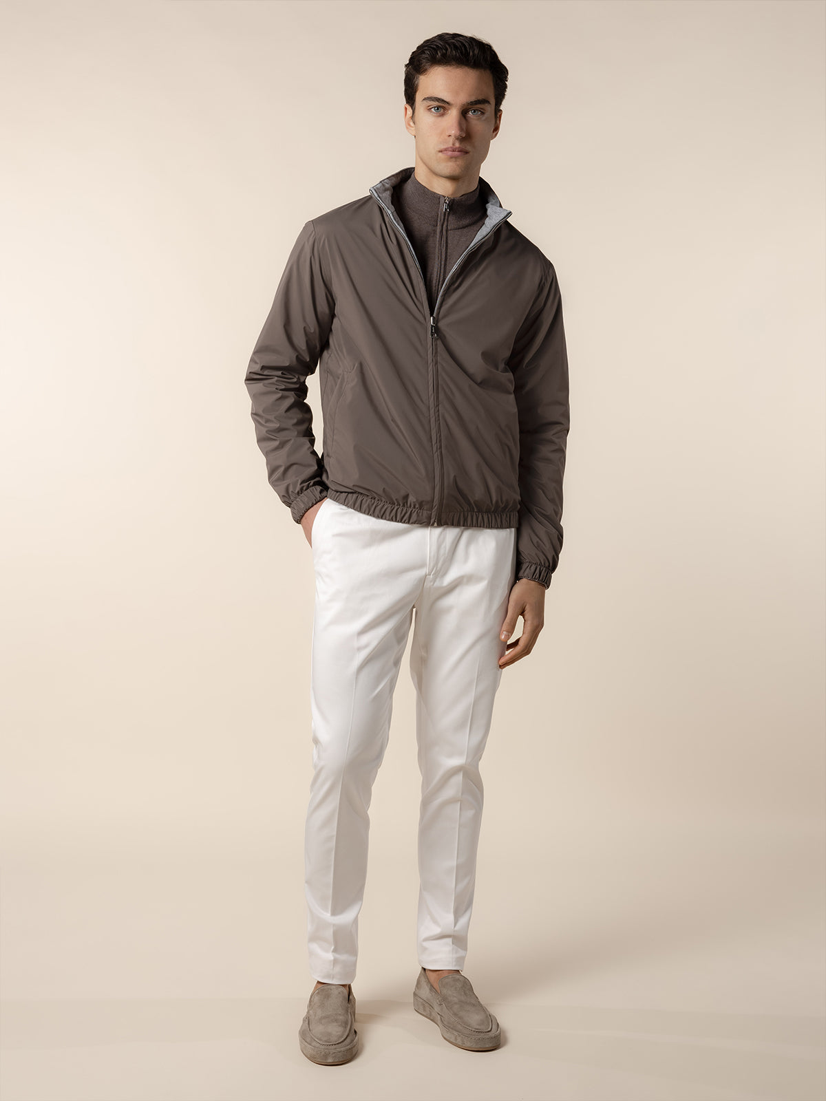 LeClub™ | Ash Grey Reversible Resort Jacket