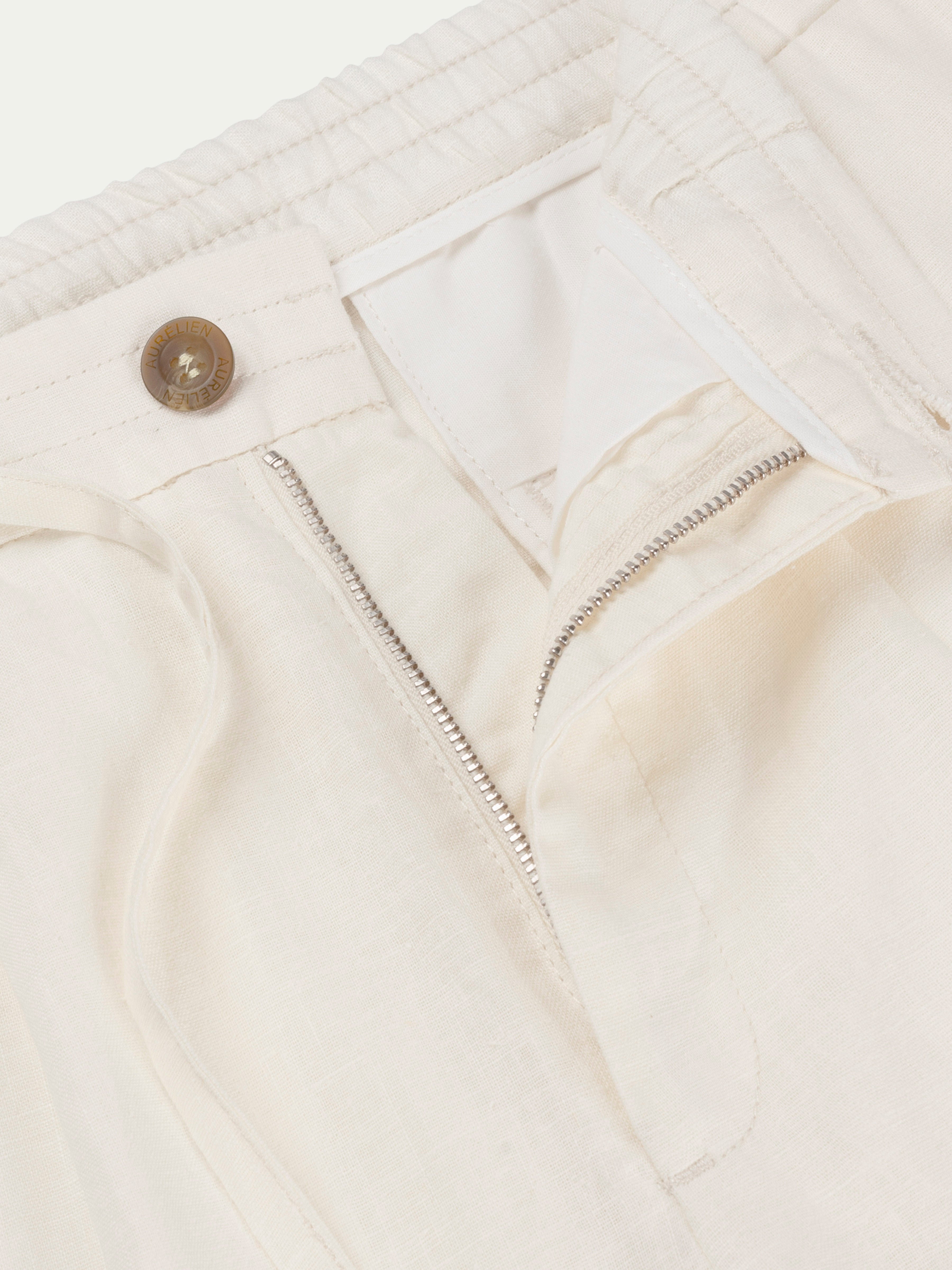 LeClub™ | Ivory Linen Seaside Trousers
