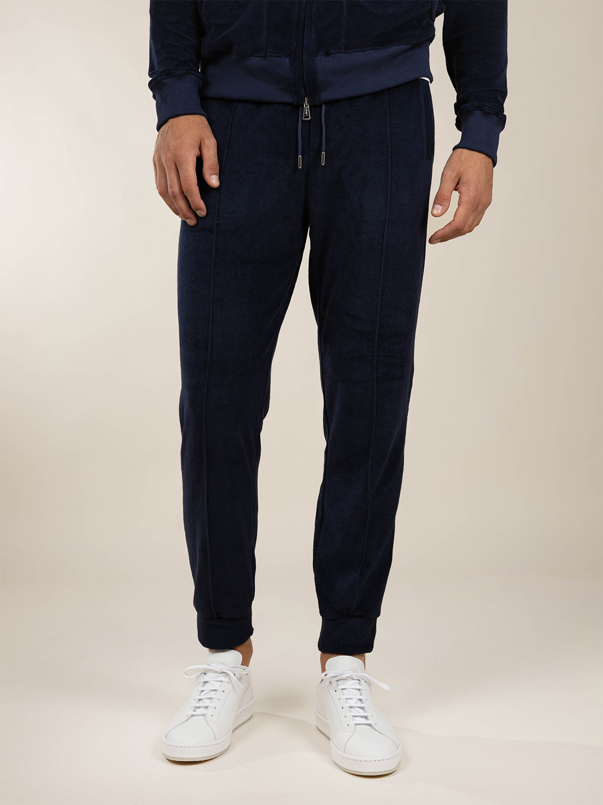LeClub™ | Navy Terry Towelling Leisure Trousers