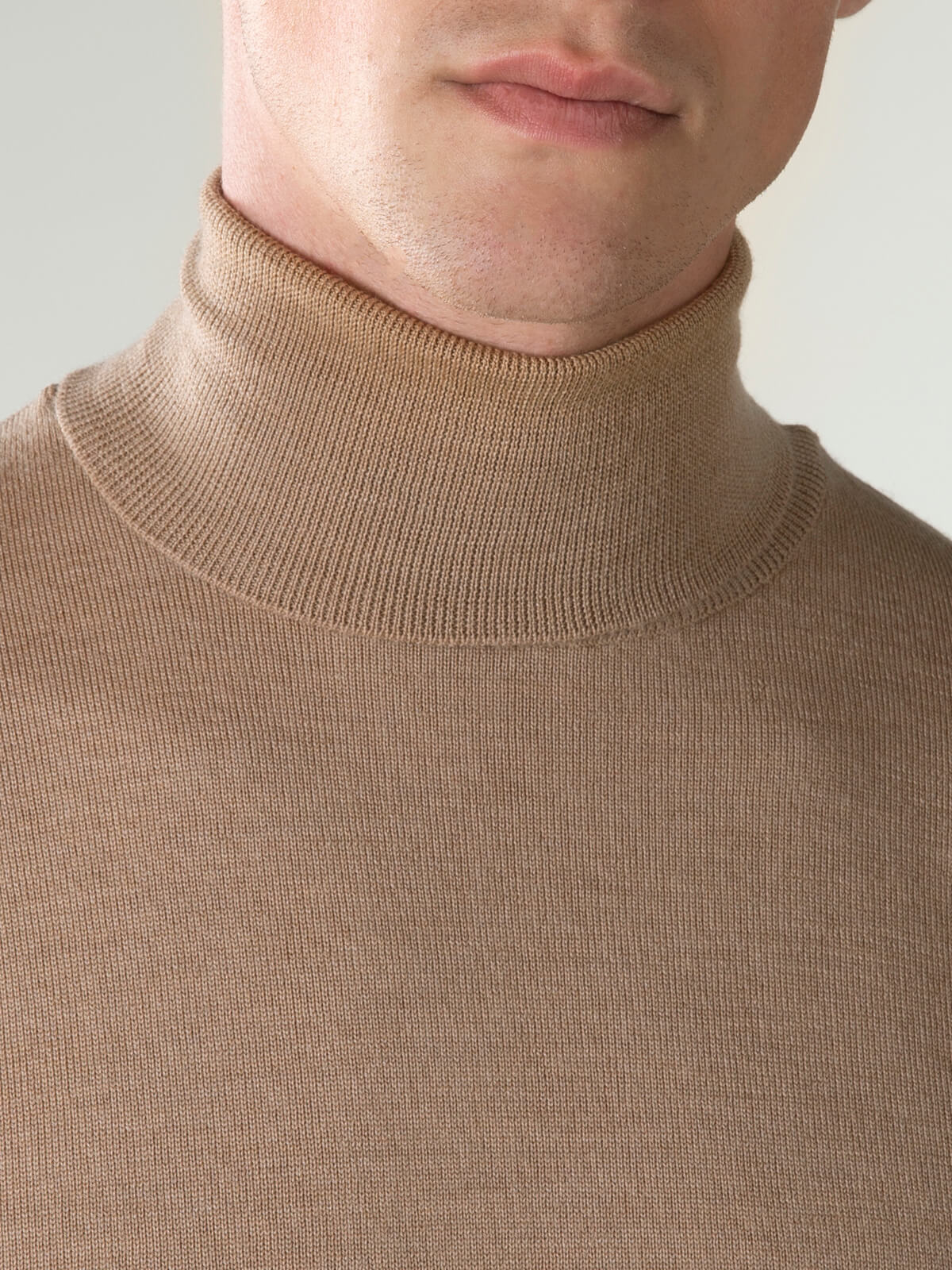 LeClub™ | Extrafine Merino Rollneck Beige