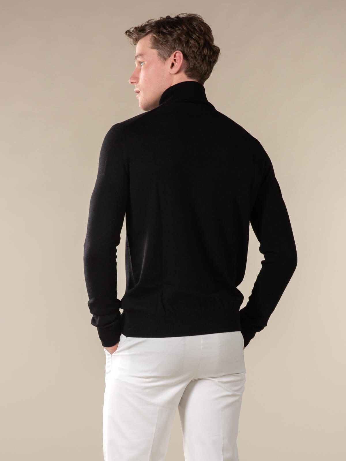 LeClub™ | Extrafine Merino Rollneck Black