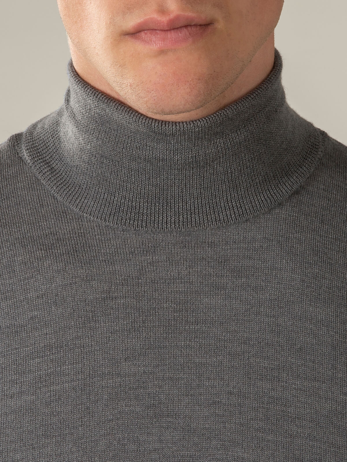 LeClub™ | Extrafine Merino Rollneck Dark Grey