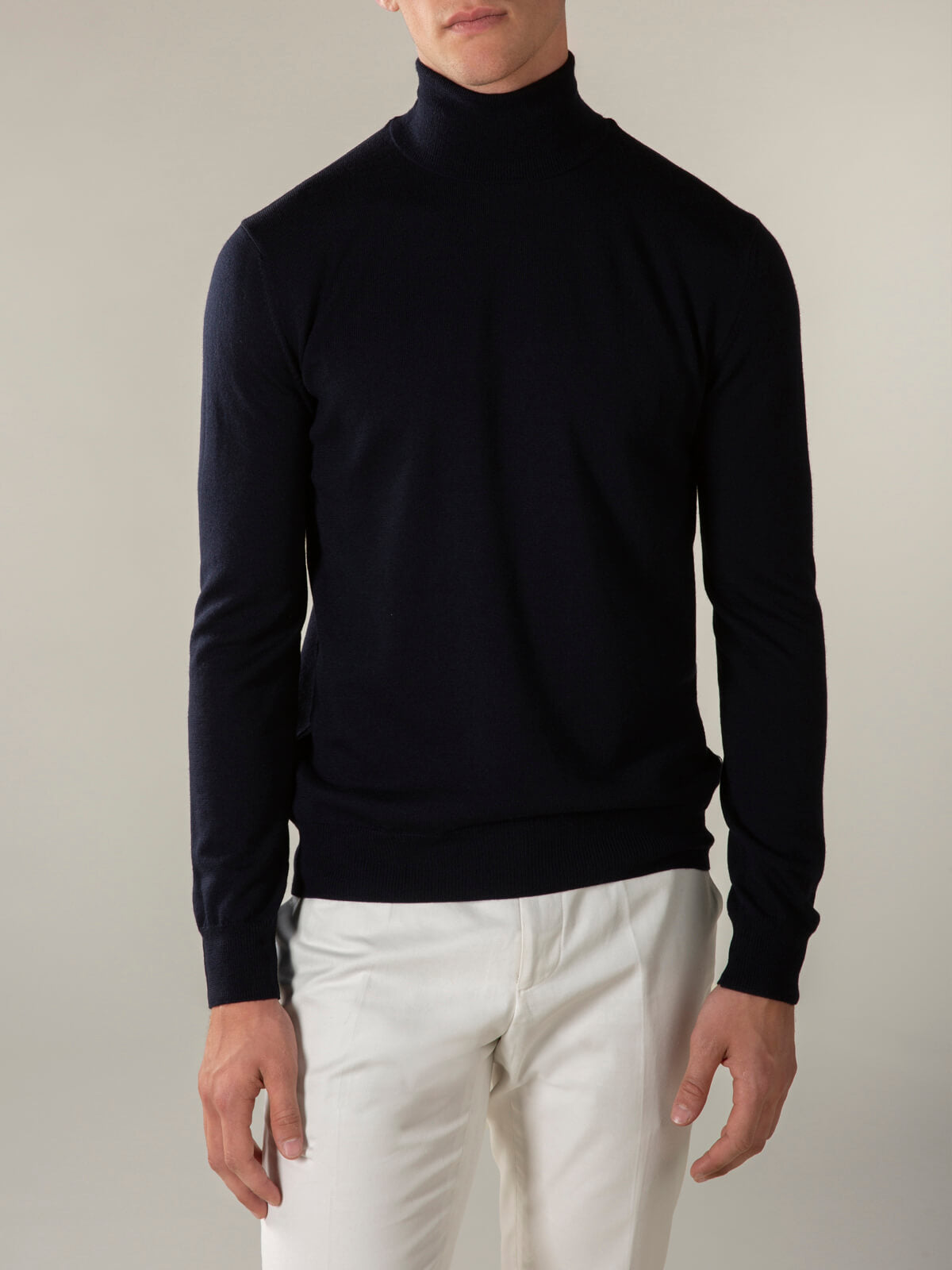 LeClub™ | Extrafine Merino Rollneck Navy