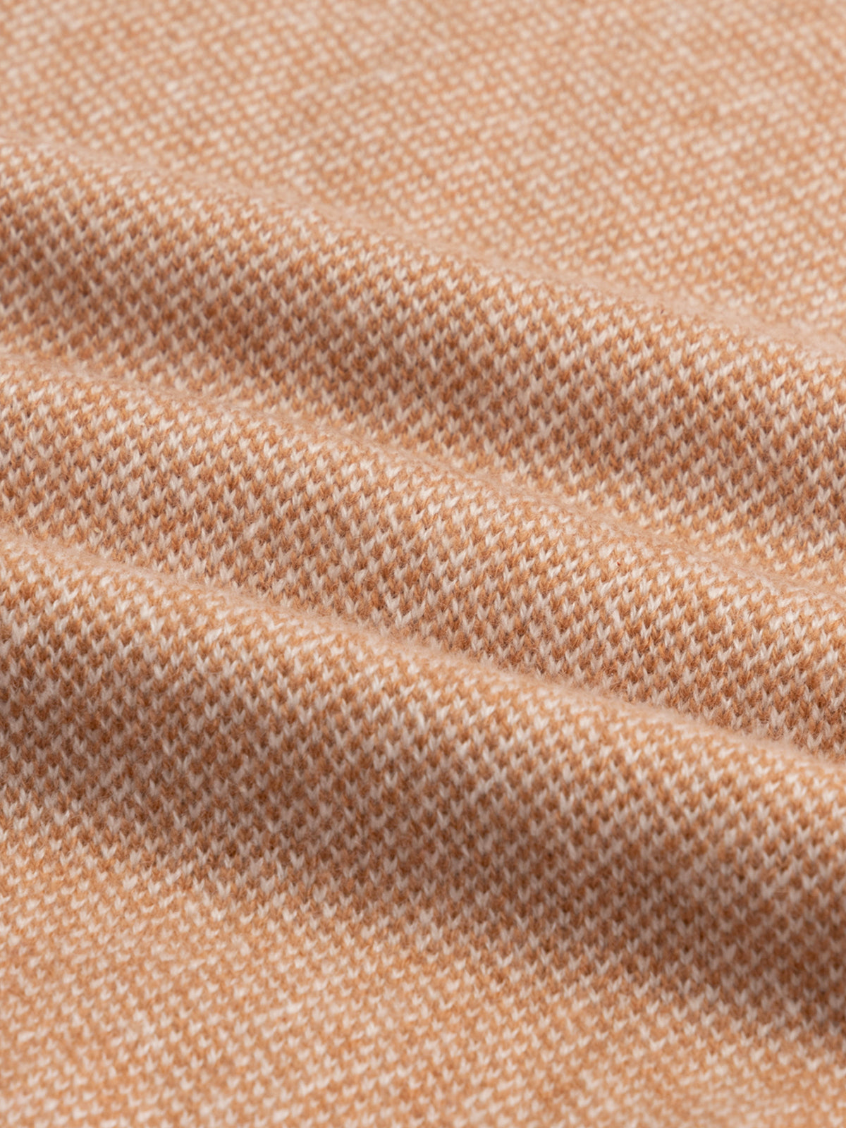 LeClub™ | Caramel Jacquard Zipper Sweater