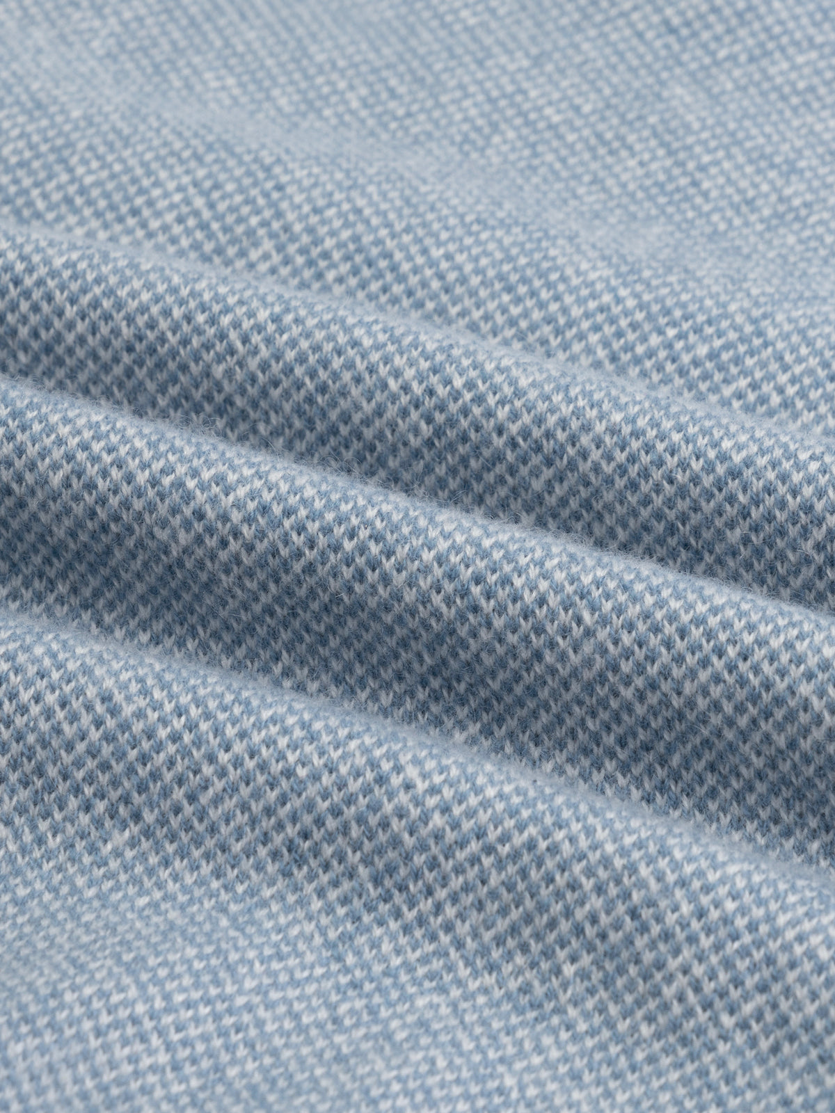 LeClub™ | Steel Blue Jacquard Zipper Sweater