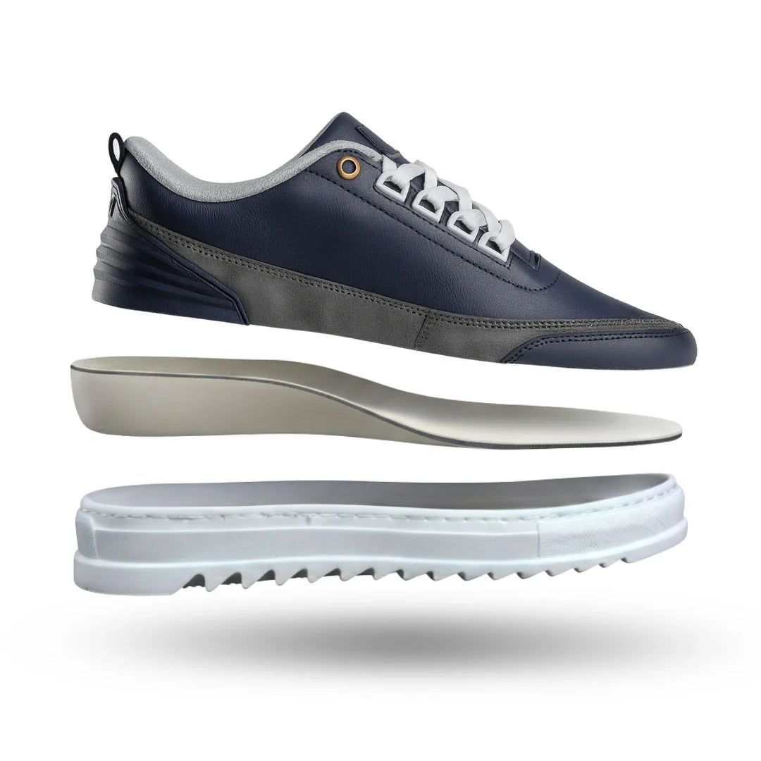 LeClub™ | Baskets en cuir mélangé