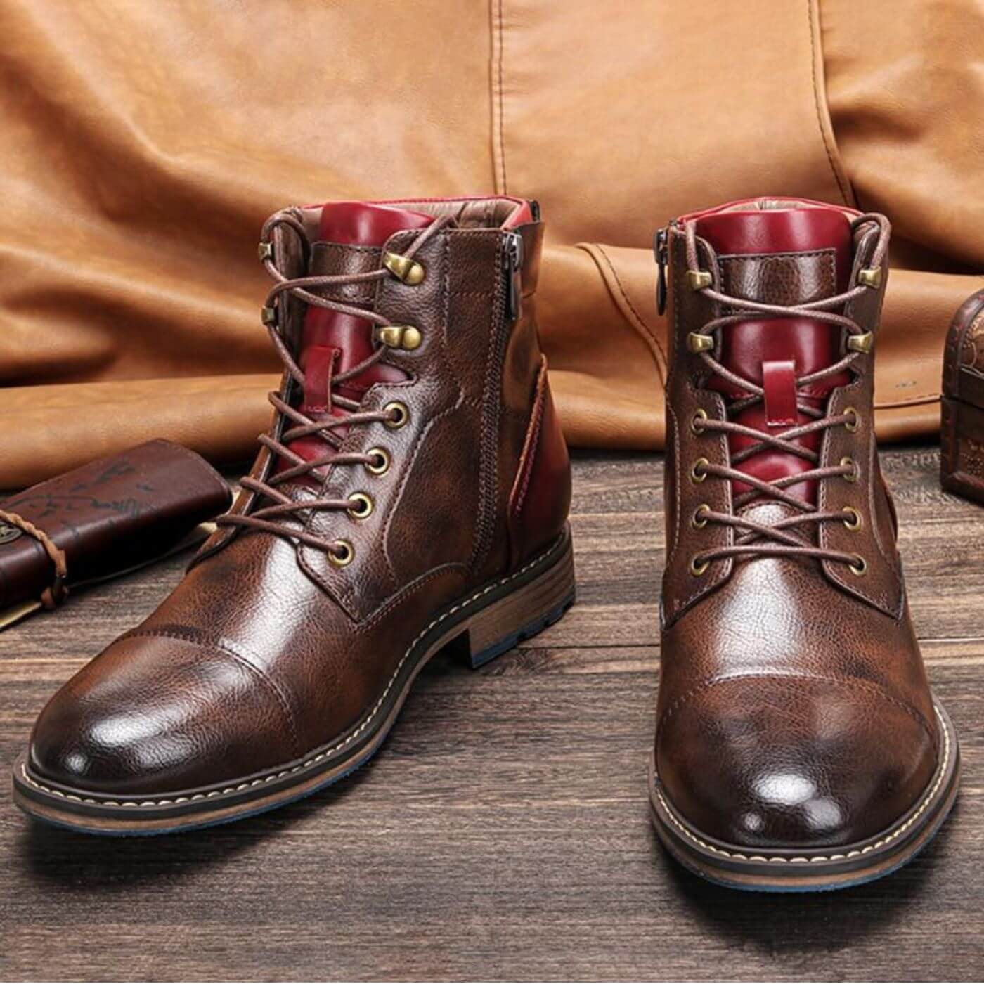 LeClub™ | Bottes Oxford en cuir haut de gamme