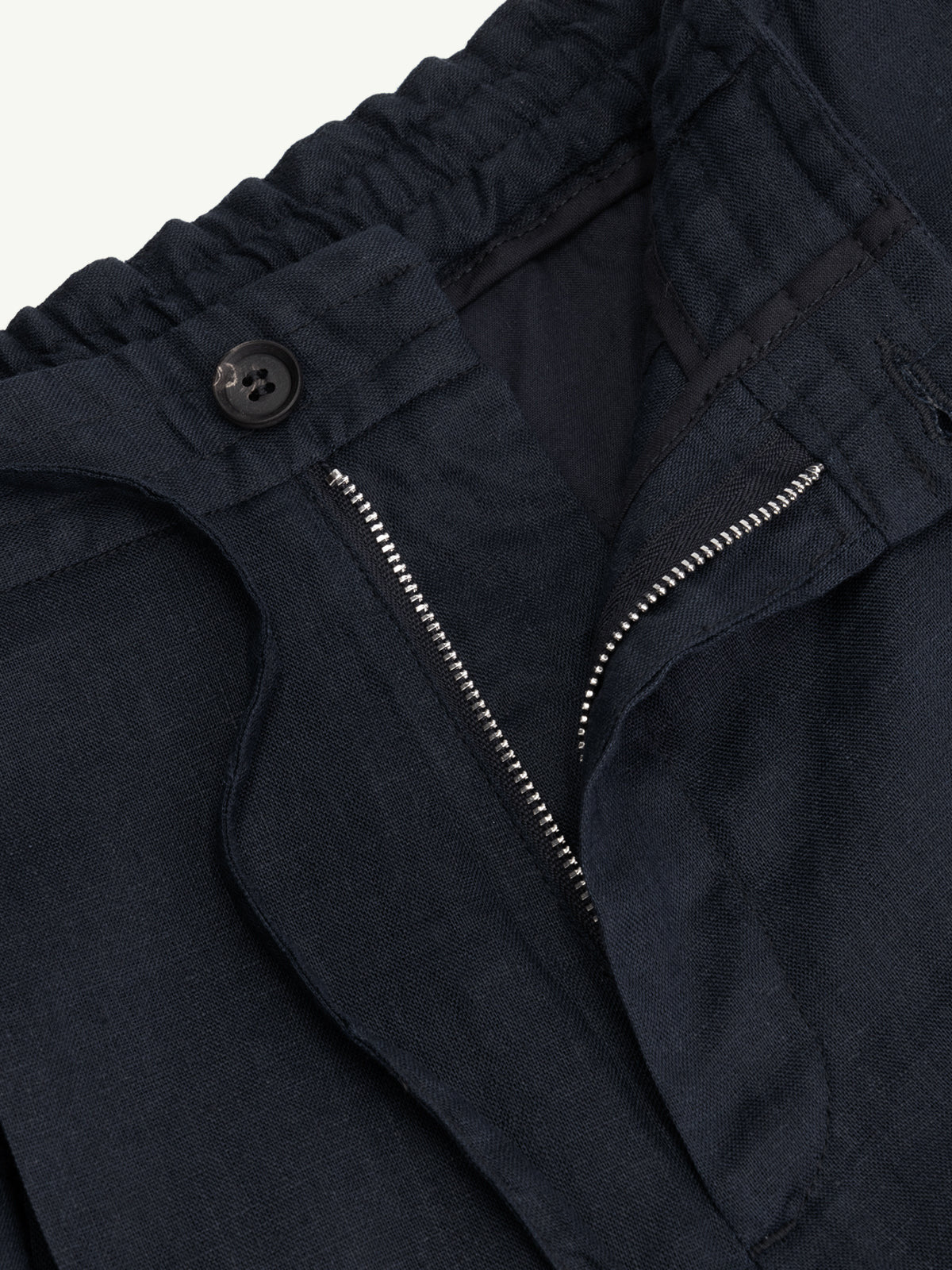 LeClub™ | Navy Linen Seaside Trousers