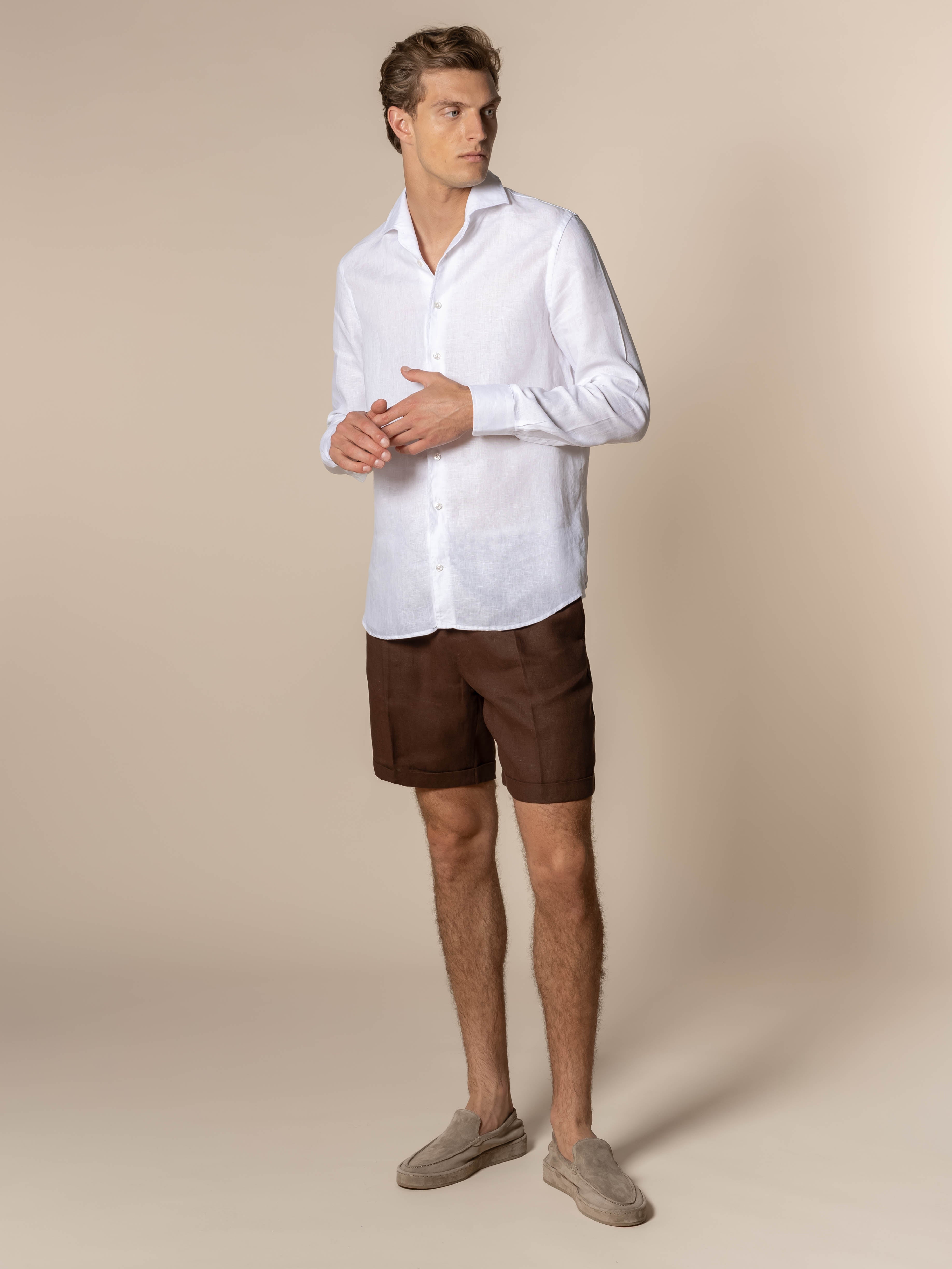 LeClub™ | Chocolate Linen Seaside Shorts