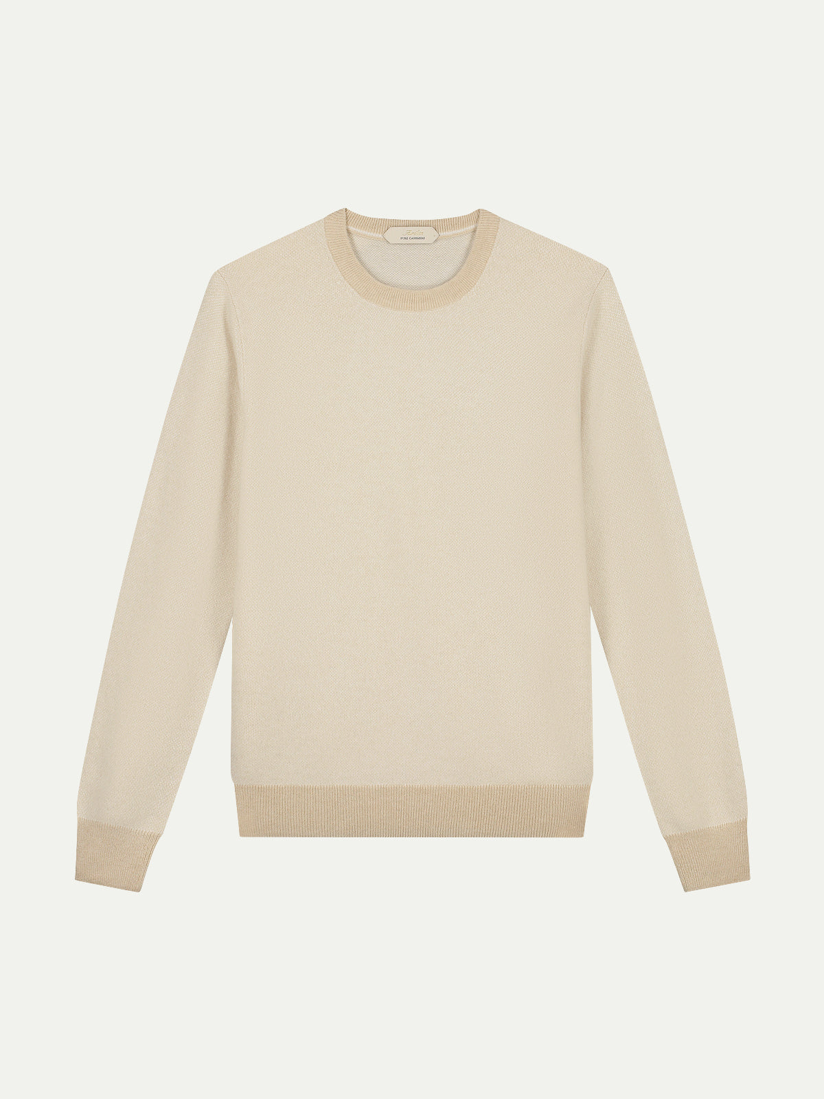 LeClub™ | Light Beige Jacquard Crew