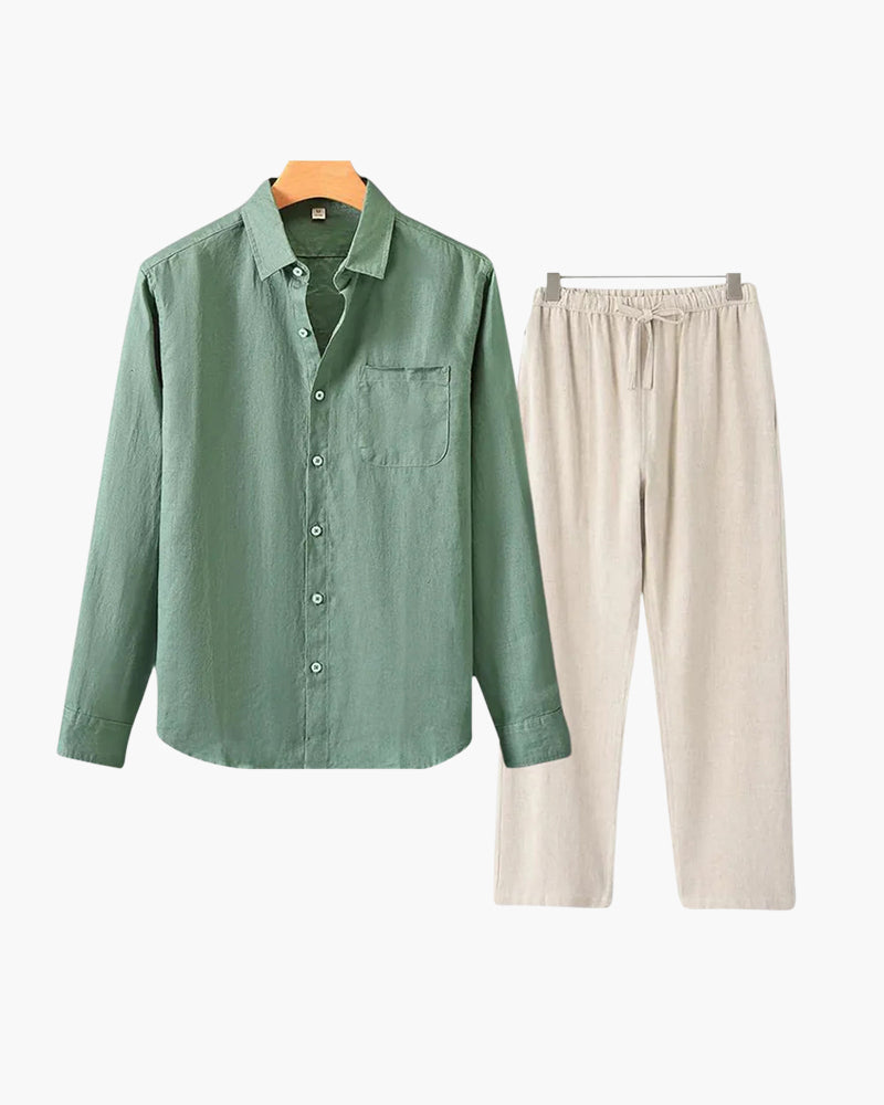 LeClub ™ | Linen Combo Longsleeve