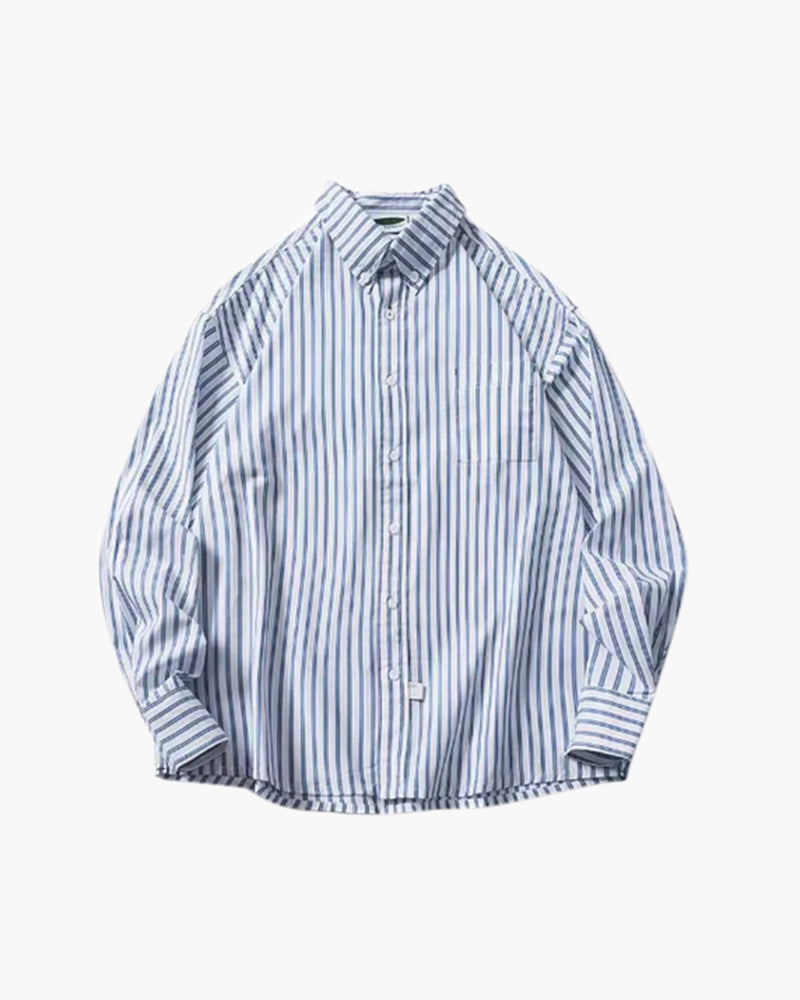 LeClub™ | Oversized Striped Shirt