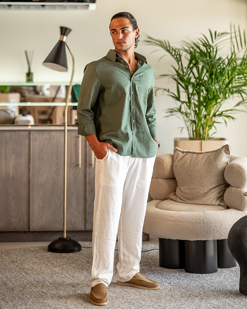 LeClub ™ | Linen Combo Longsleeve