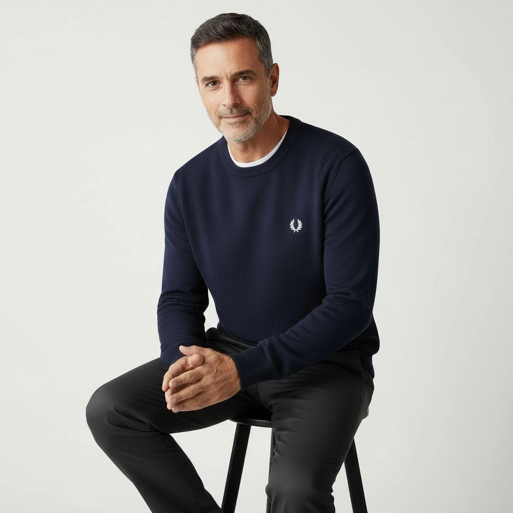 LeClub™ | Pull Bleu Élégance Classique