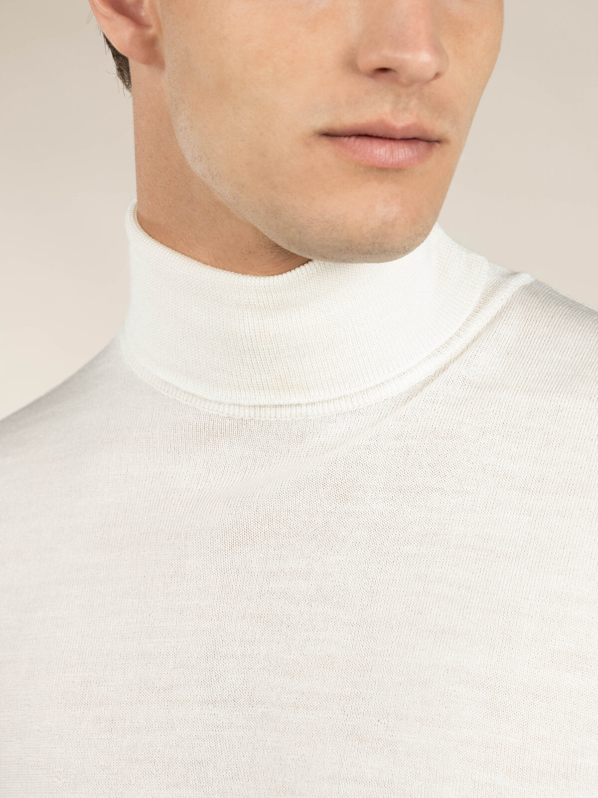 LeClub™ | Extrafine Merino Rollneck Ivory