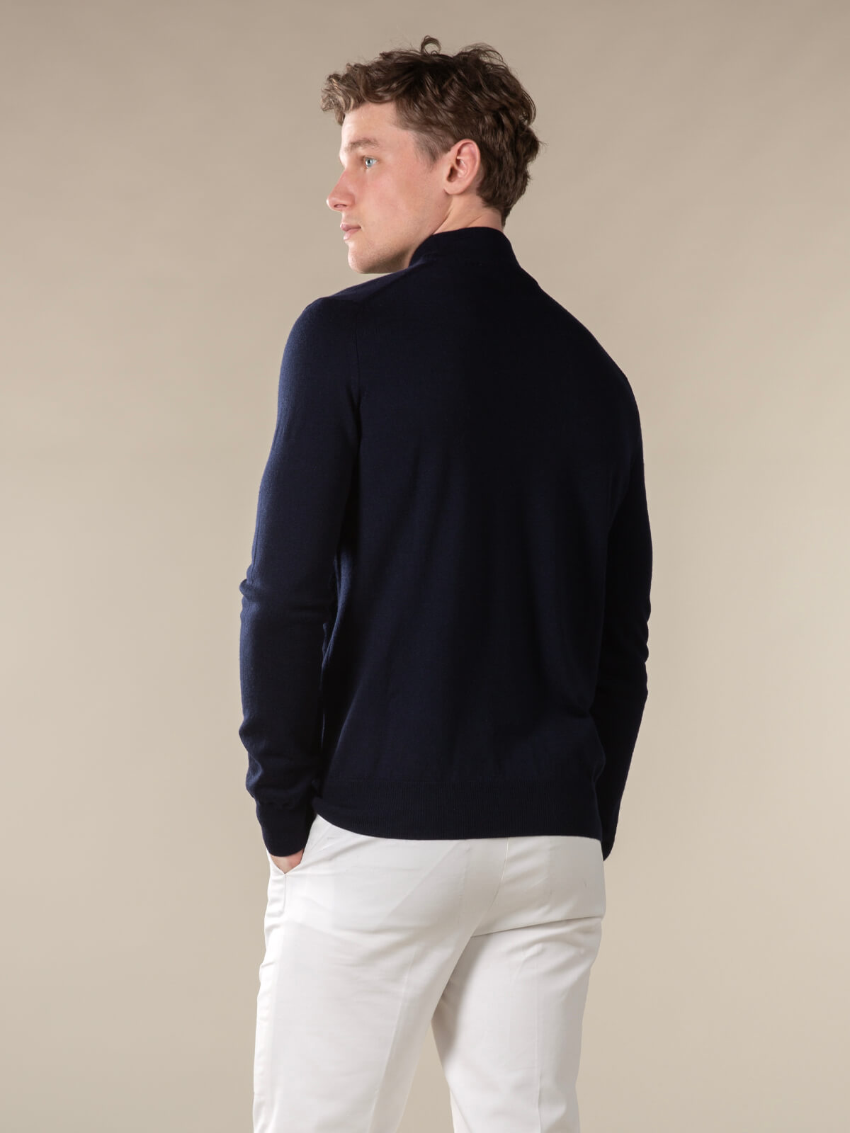 LeClub™ | Extrafine Merino Mockneck Navy