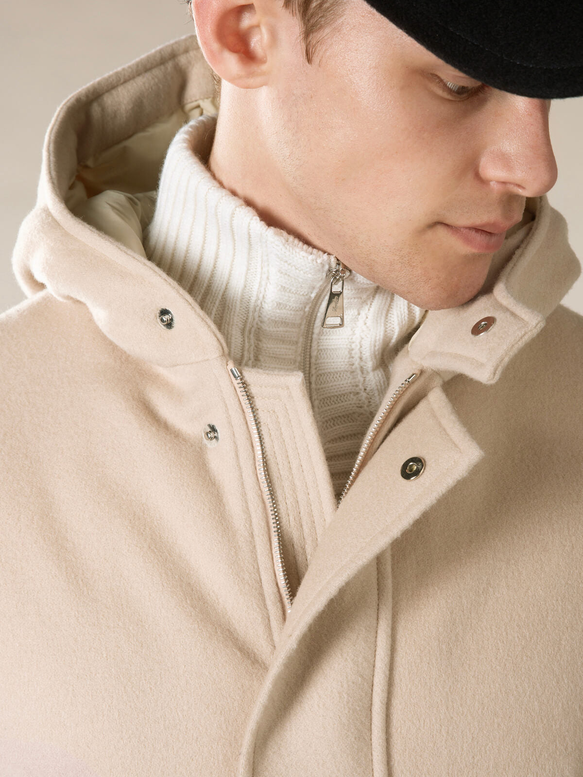 LeClub™ | Light Beige Wintertime Parka