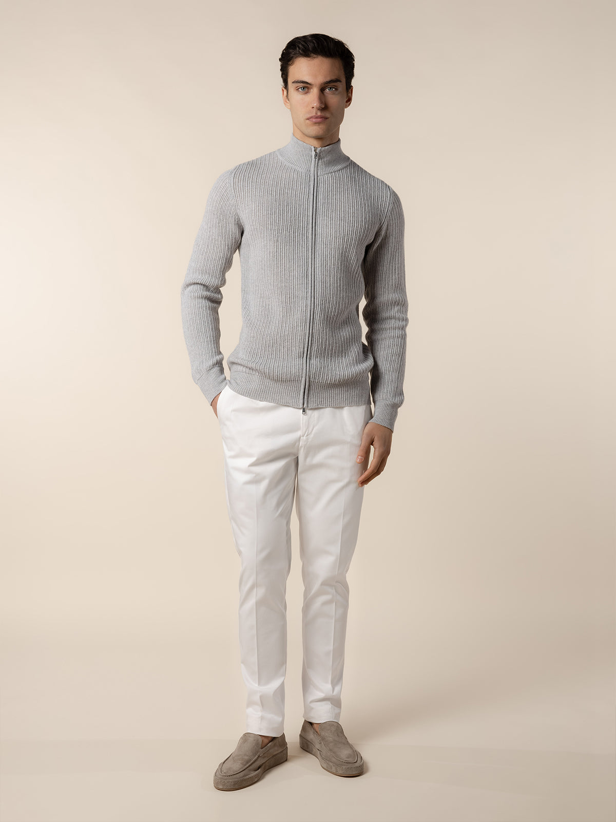 LeClub™ | Light Grey Rib Vest