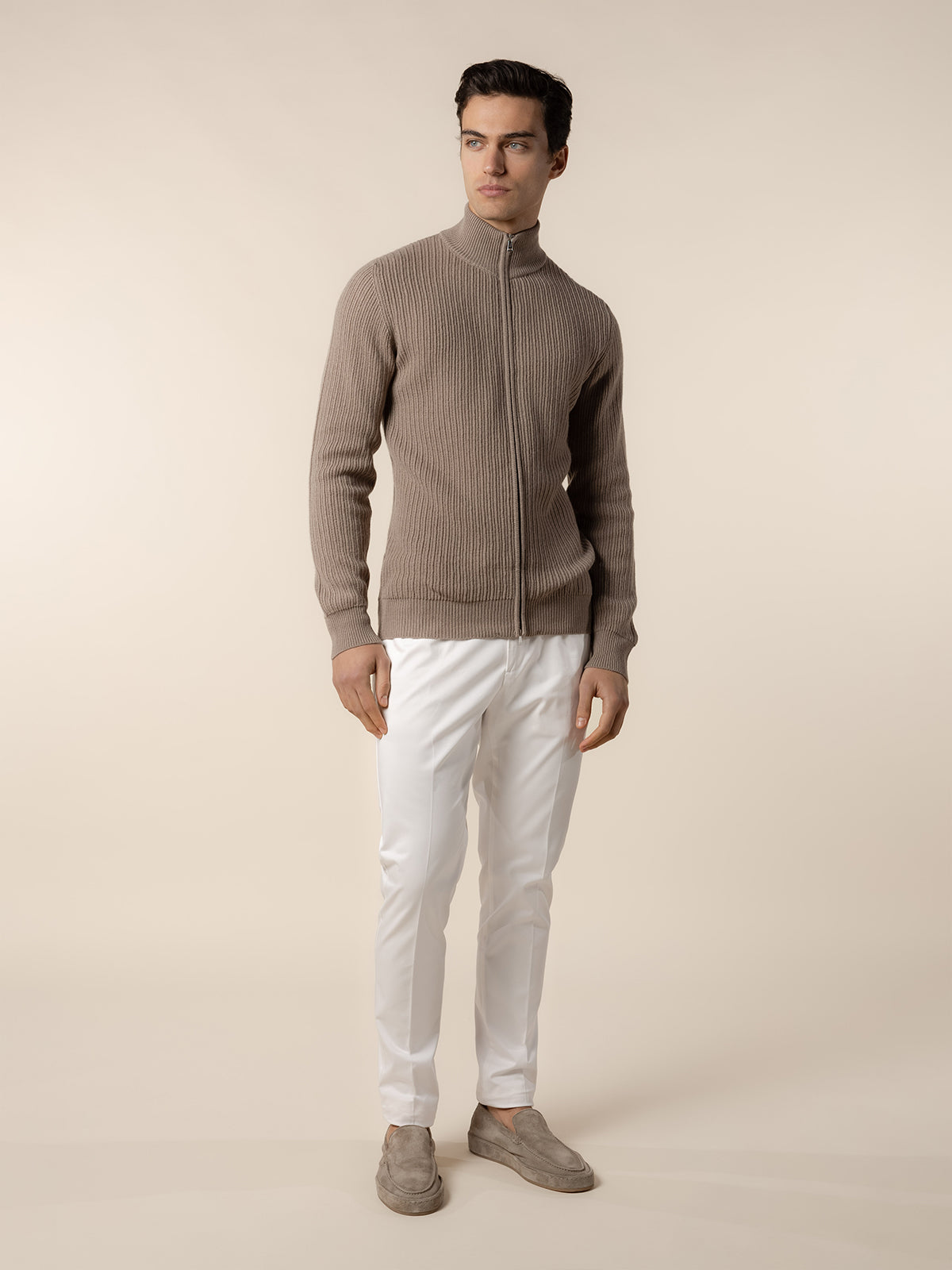 LeClub™ | Taupe Rib Vest