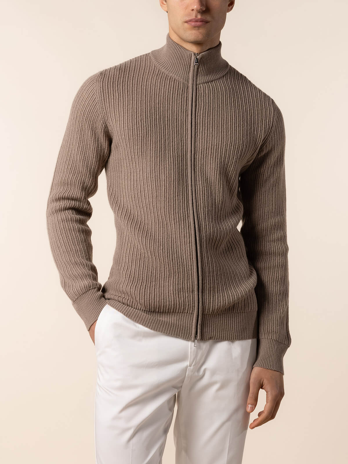 LeClub™ | Taupe Rib Vest