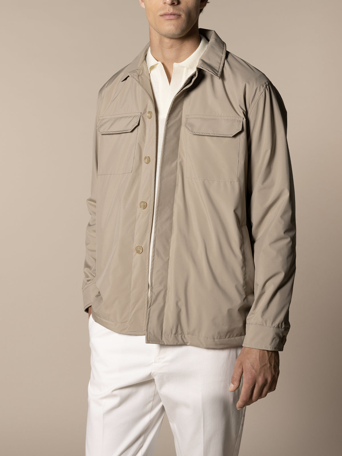 LeClub™ | Beige City Button Jacket