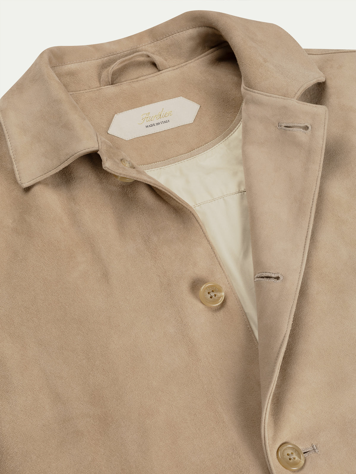 LeClub™ | Light Beige Suede Jacket