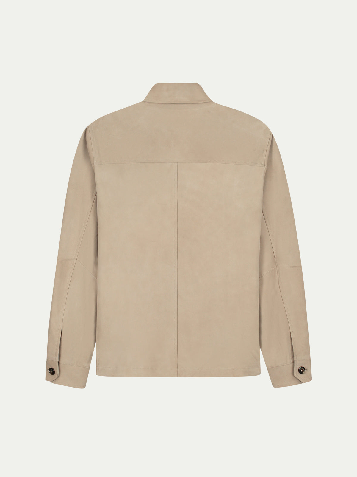 LeClub™ | Light Beige Suede Overshirt