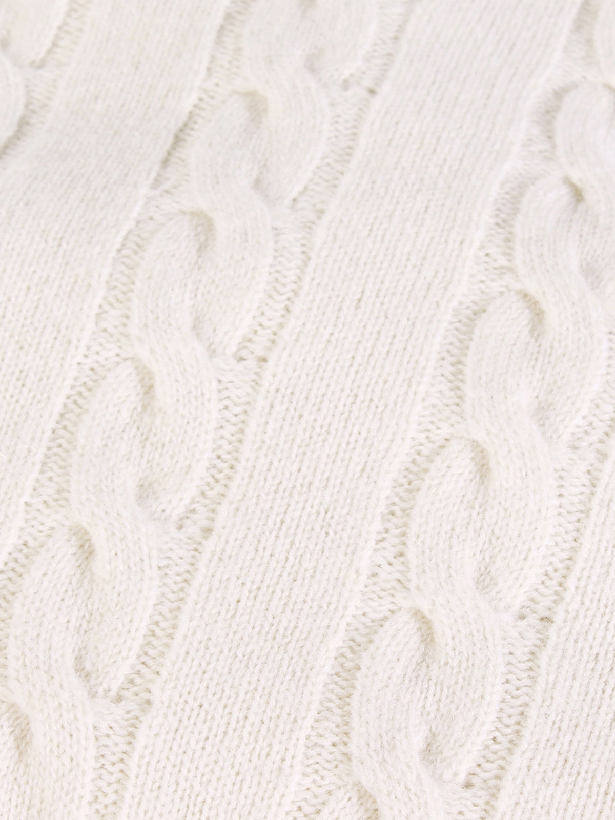 LeClub™ | Dolcevita Cable Knit Sweater Ivory